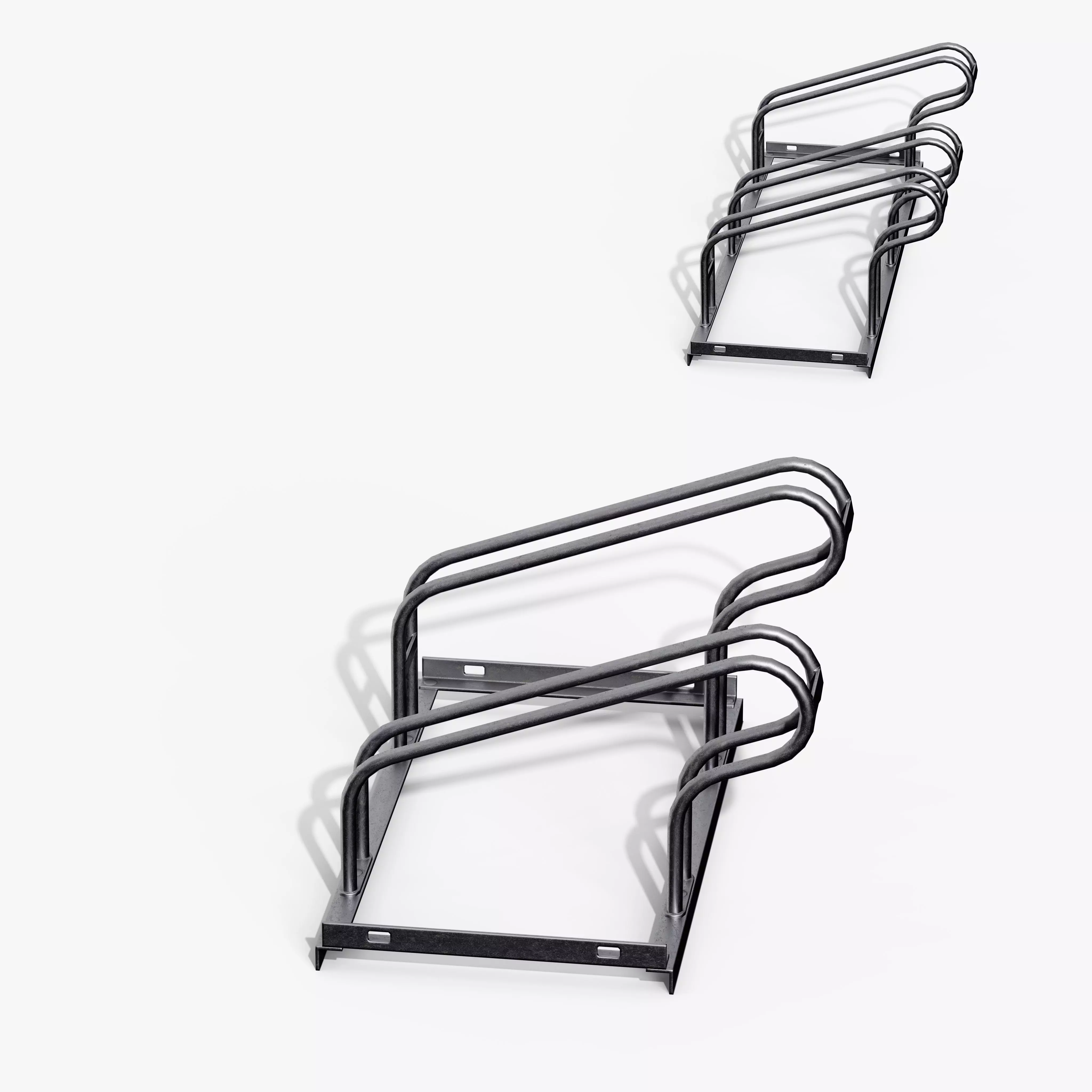 Bicycle Stand Type A Low-poly 3D model_6