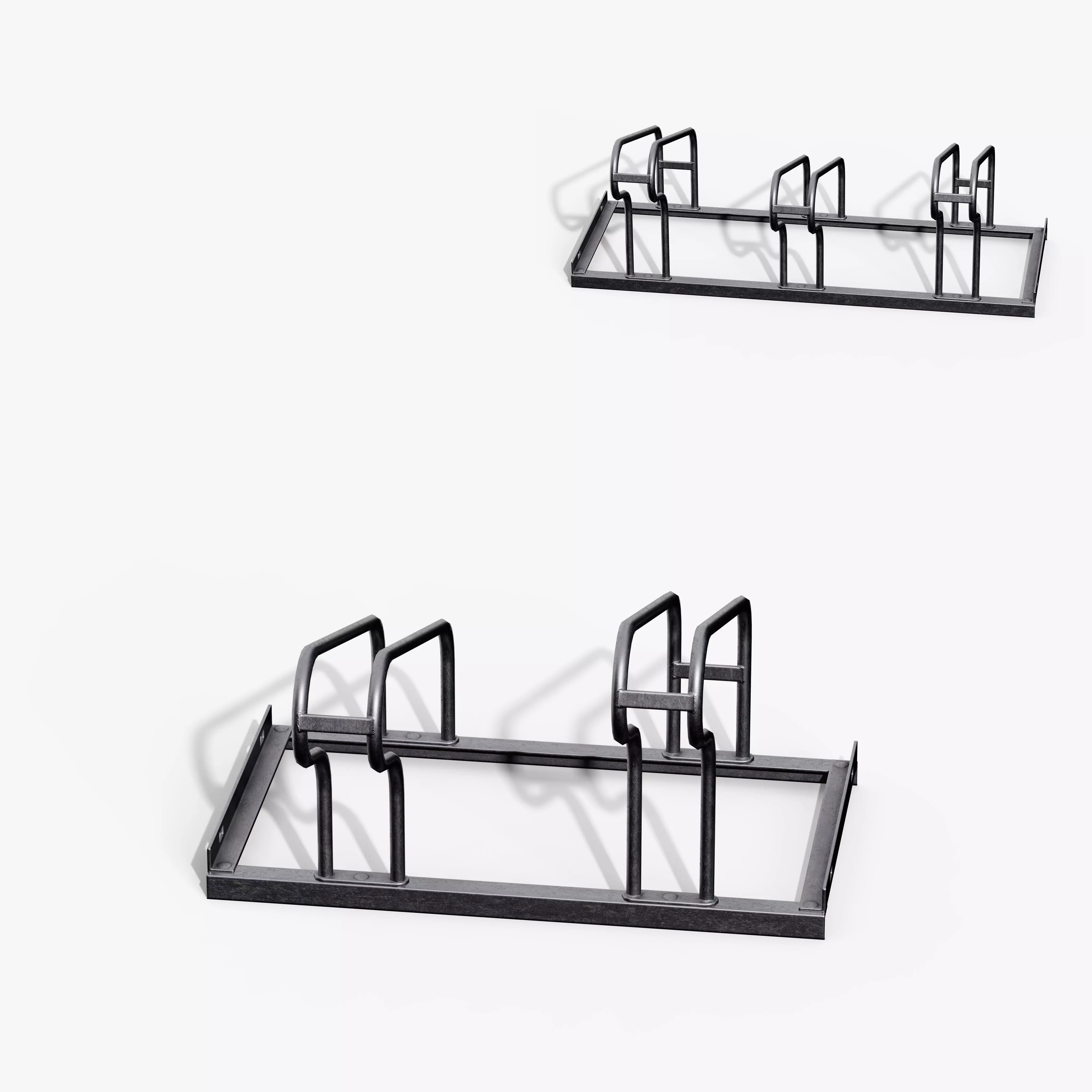 Bicycle Stand Type A Low-poly 3D model_4