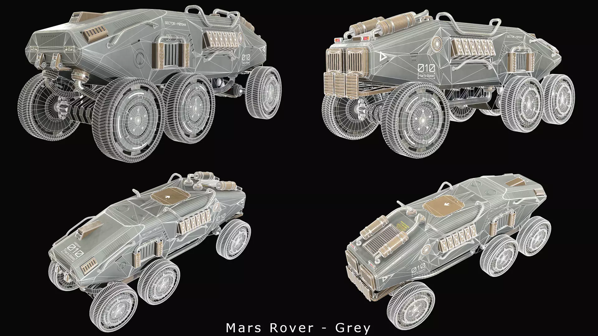 Mars Rover-1-Grey 3D model_16