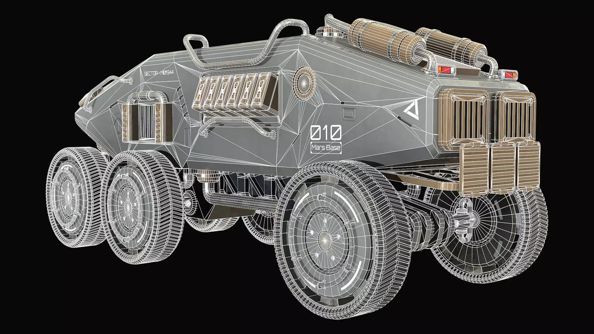 Mars Rover-1-Grey 3D model_11