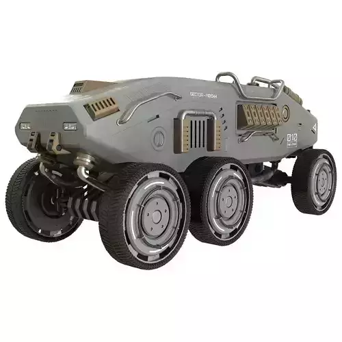 Mars Rover-1-Grey 3D model