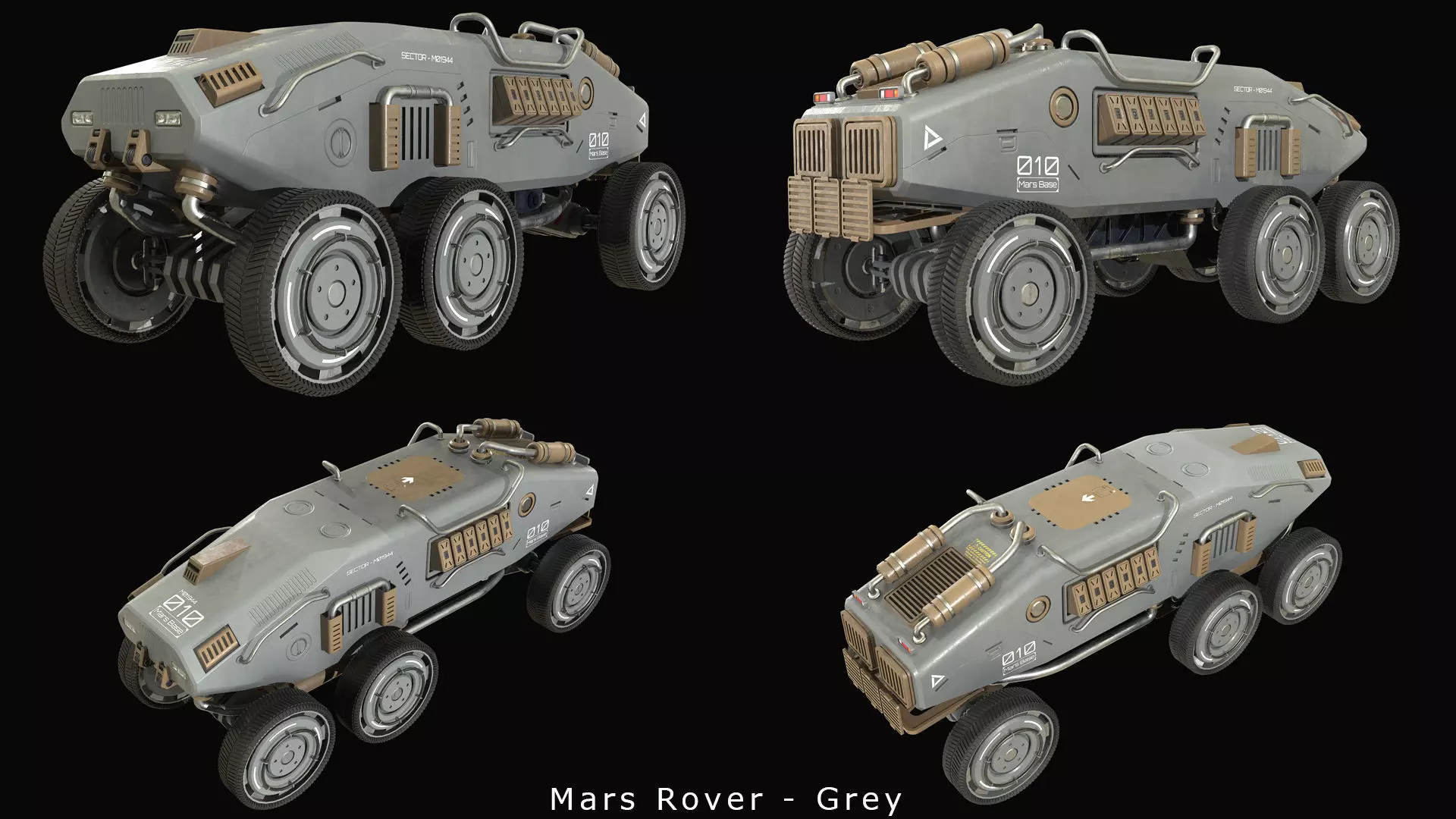 Mars Rover-1-Grey 3D model_9