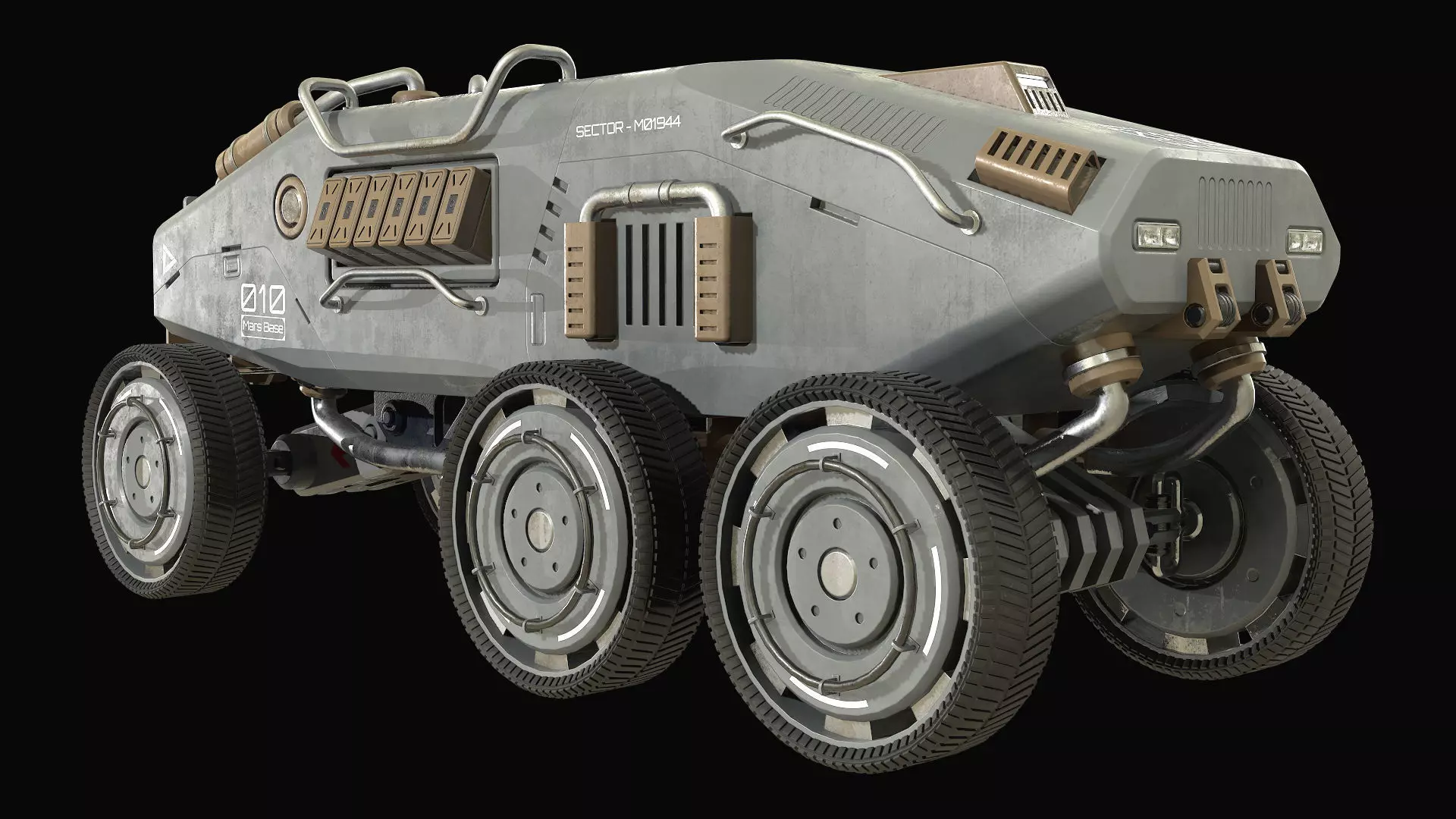 Mars Rover-1-Grey 3D model_6