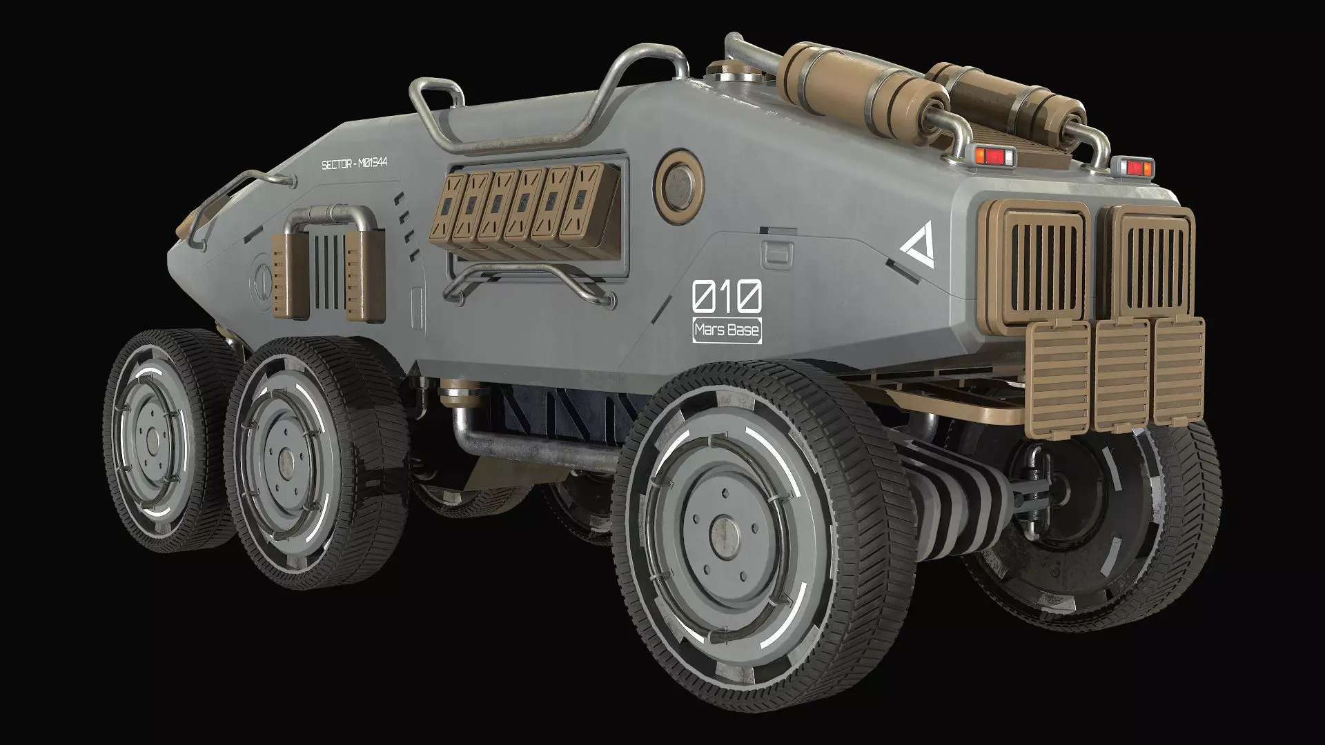 Mars Rover-1-Grey 3D model_4