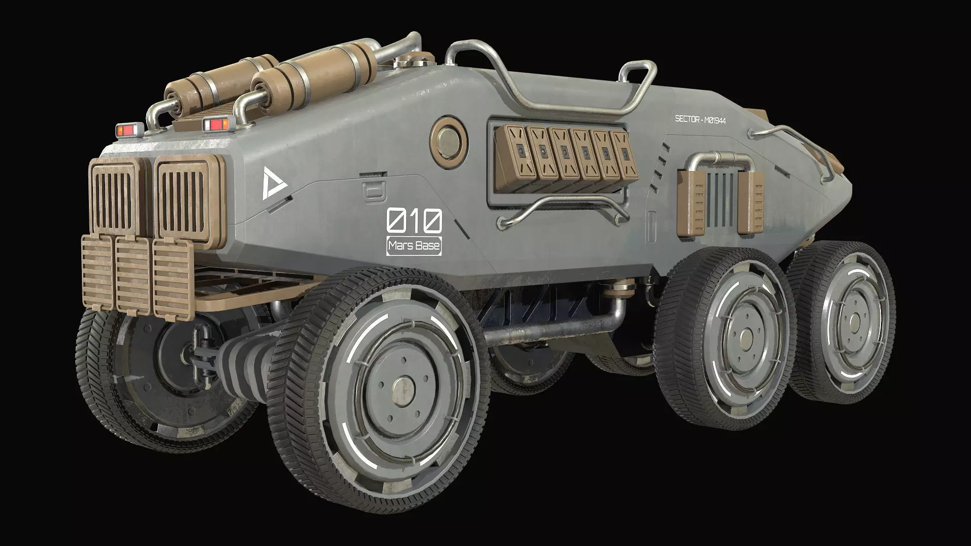 Mars Rover-1-Grey 3D model_5