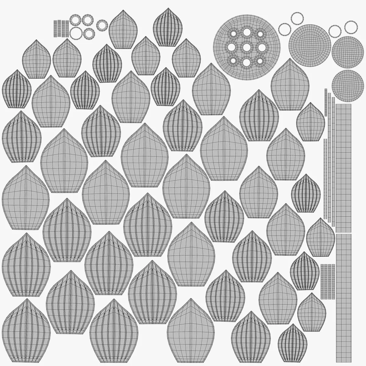 Lotus Incense Burner 3D model_13