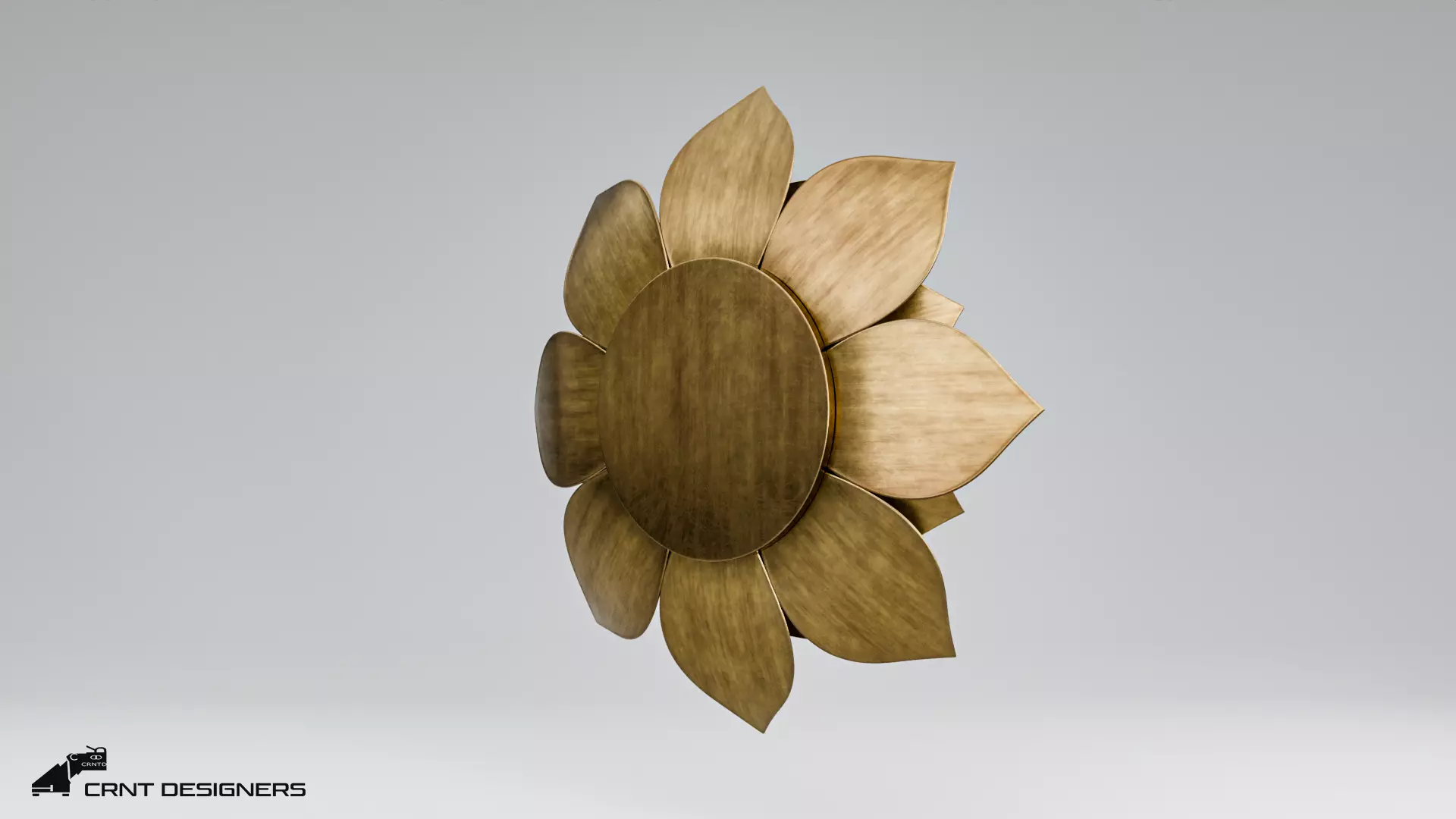 Lotus Incense Burner 3D model_9