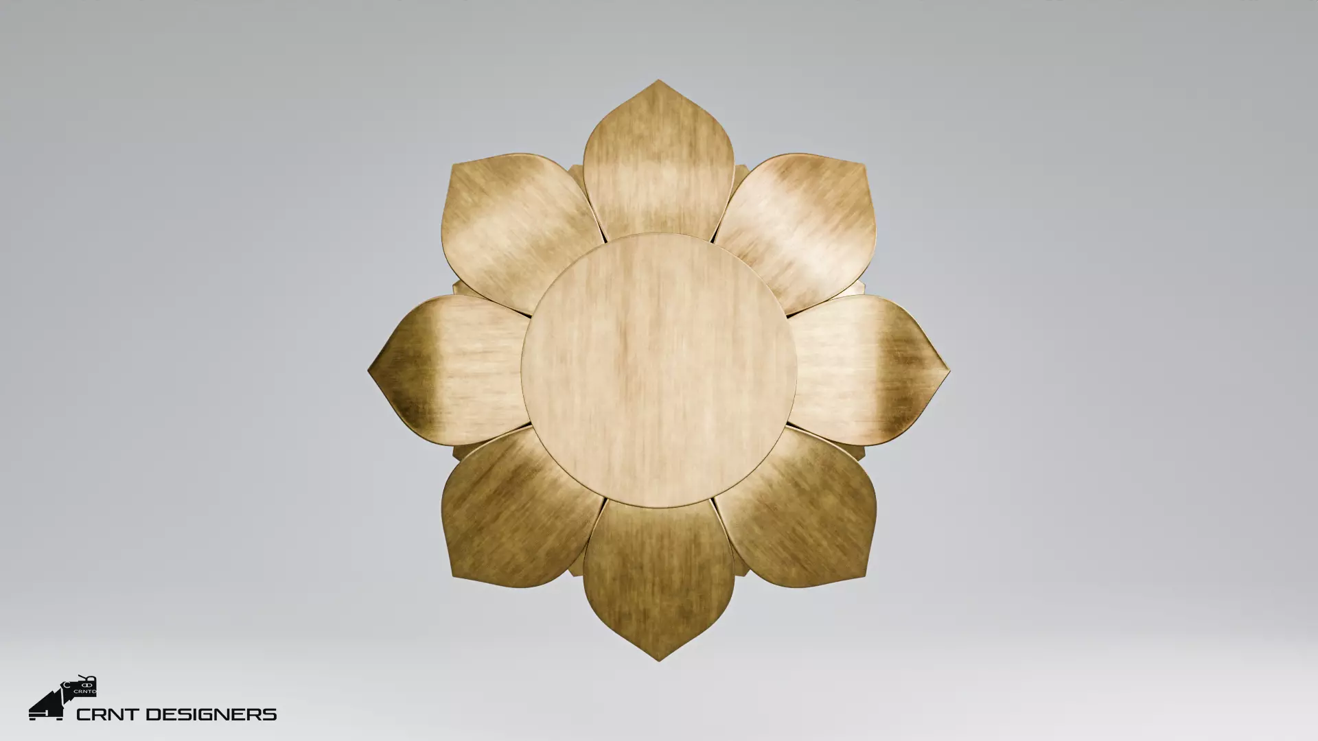 Lotus Incense Burner 3D model_7