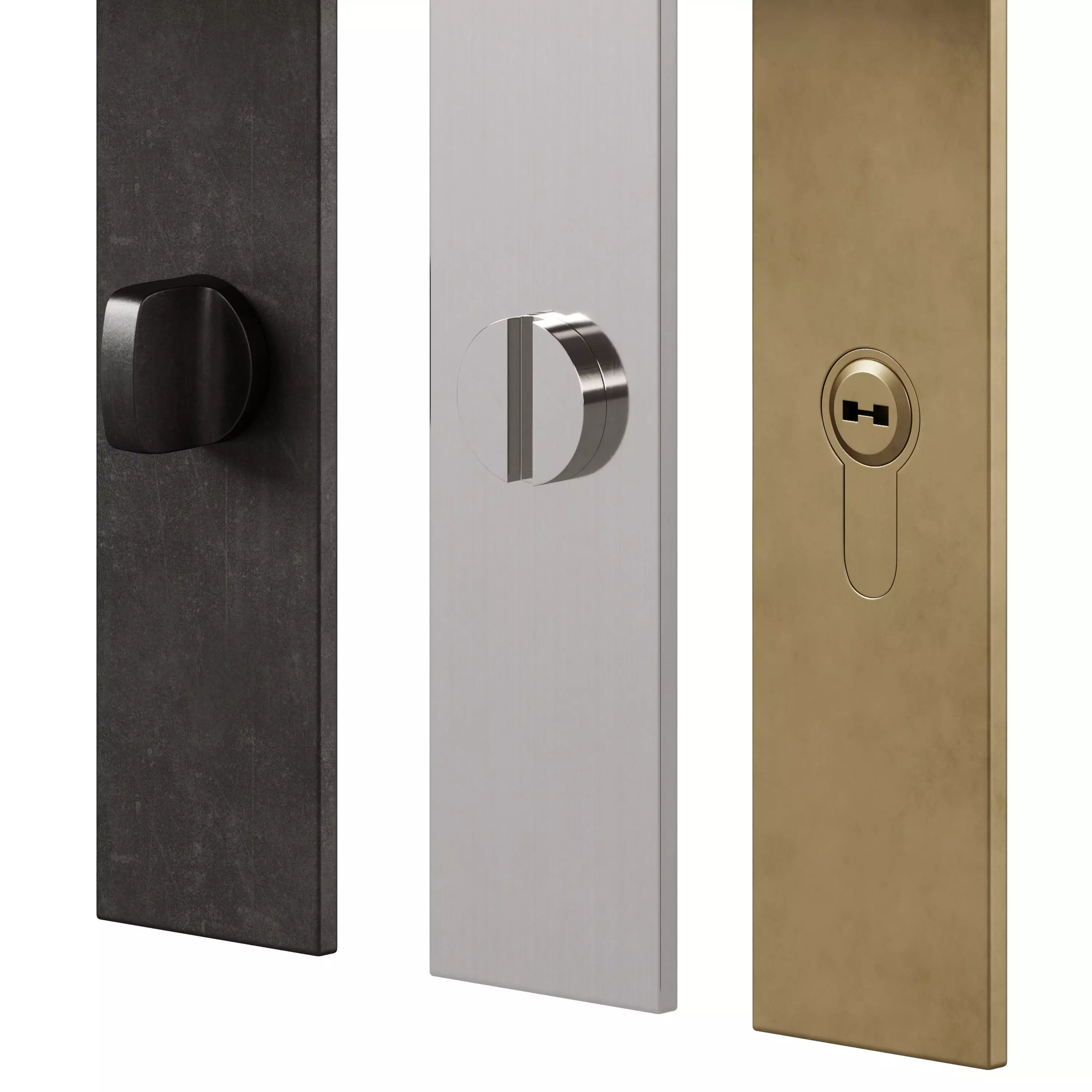 Door handles and thumbturns 4 by Corston 3D model_5