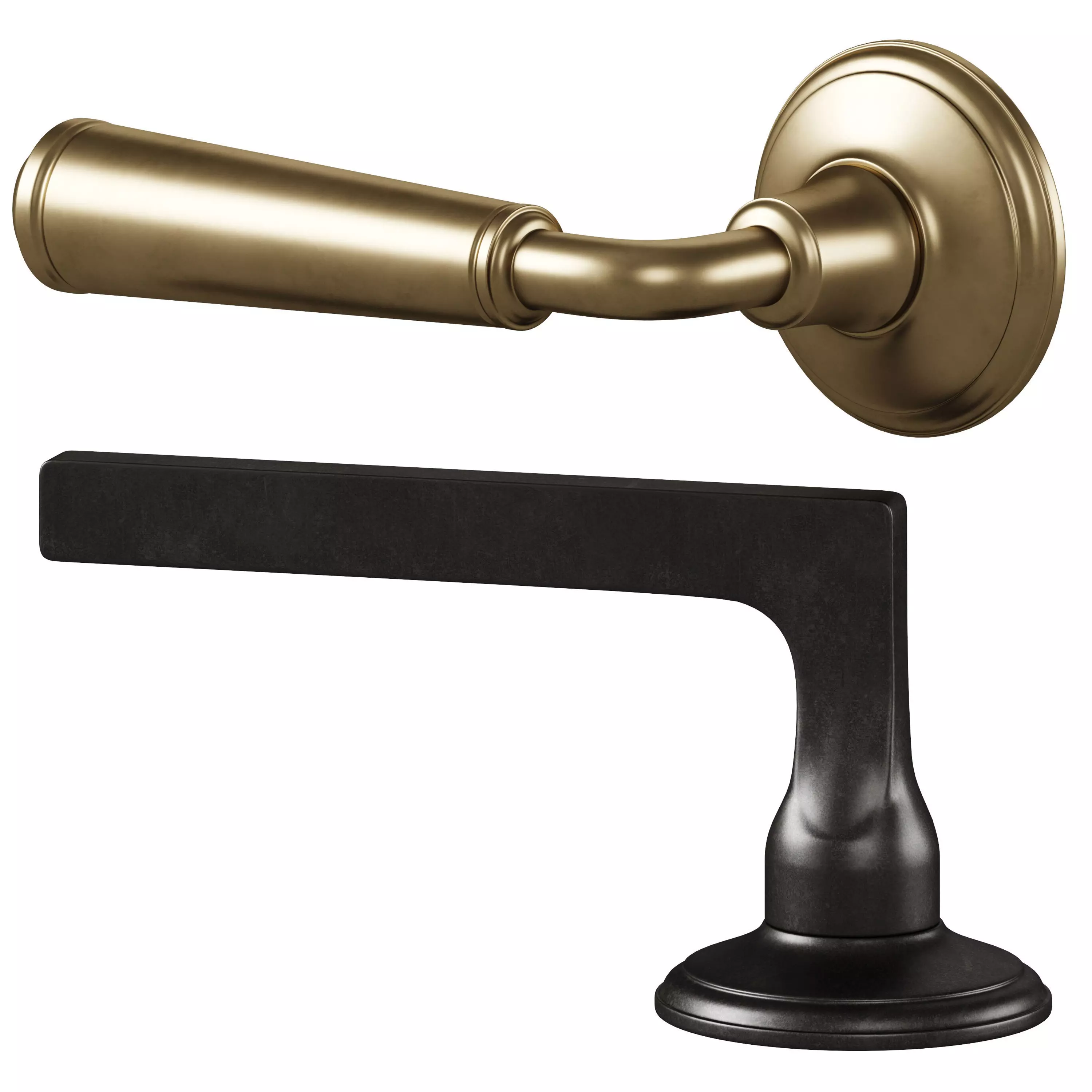 Door handles and thumbturns 4 by Corston 3D model_4