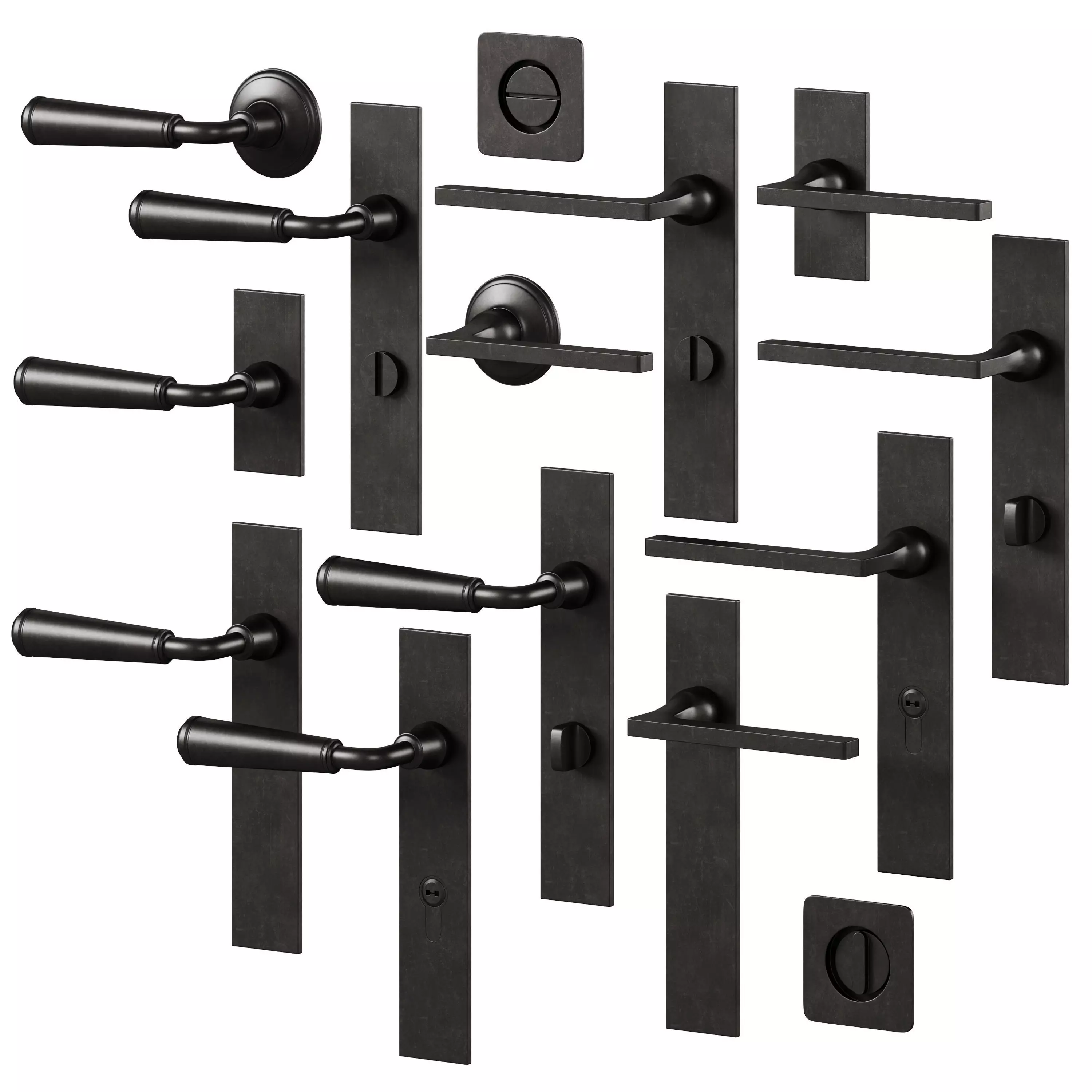 Door handles and thumbturns 4 by Corston 3D model_1