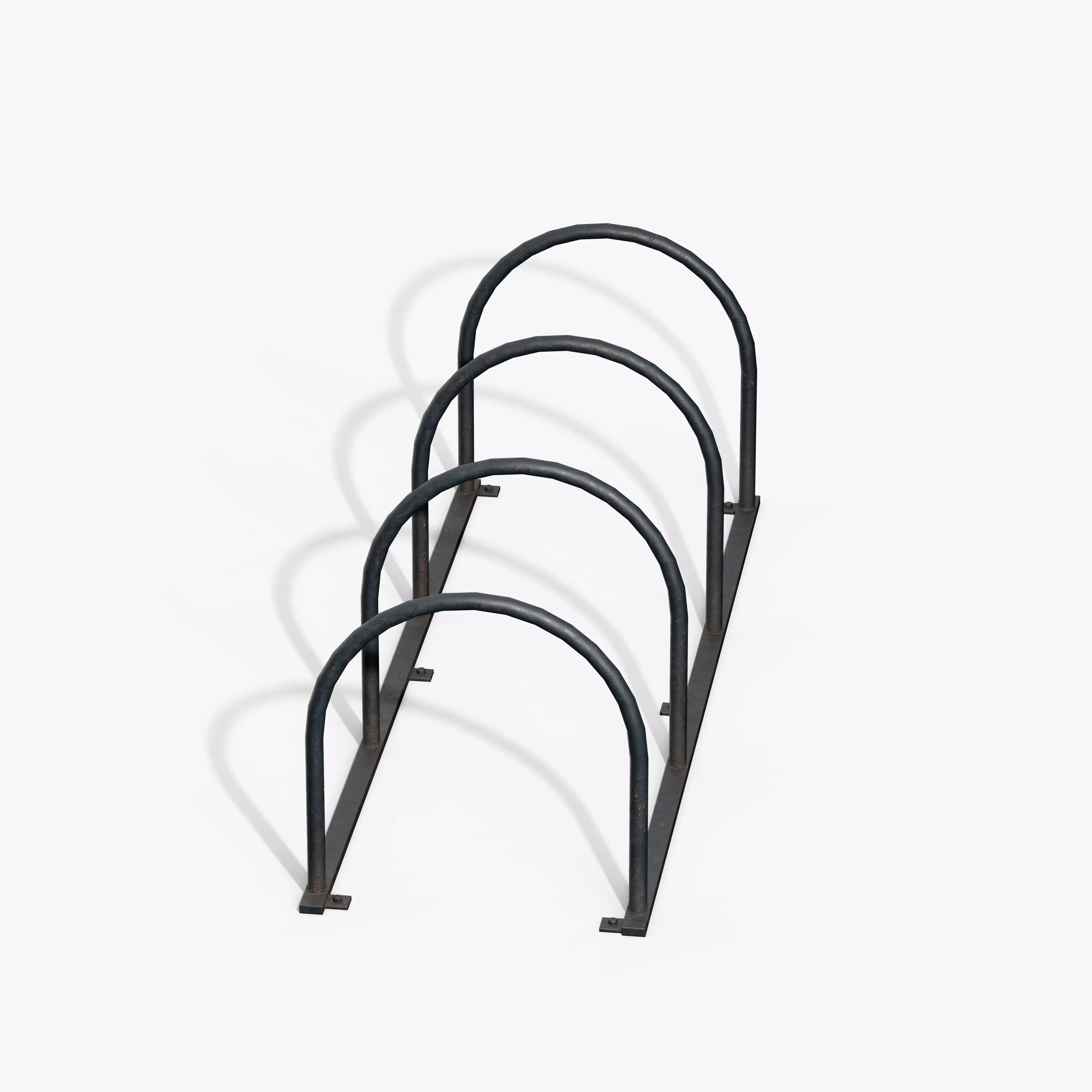 Bicycle Stand Type B Low-poly 3D model_6