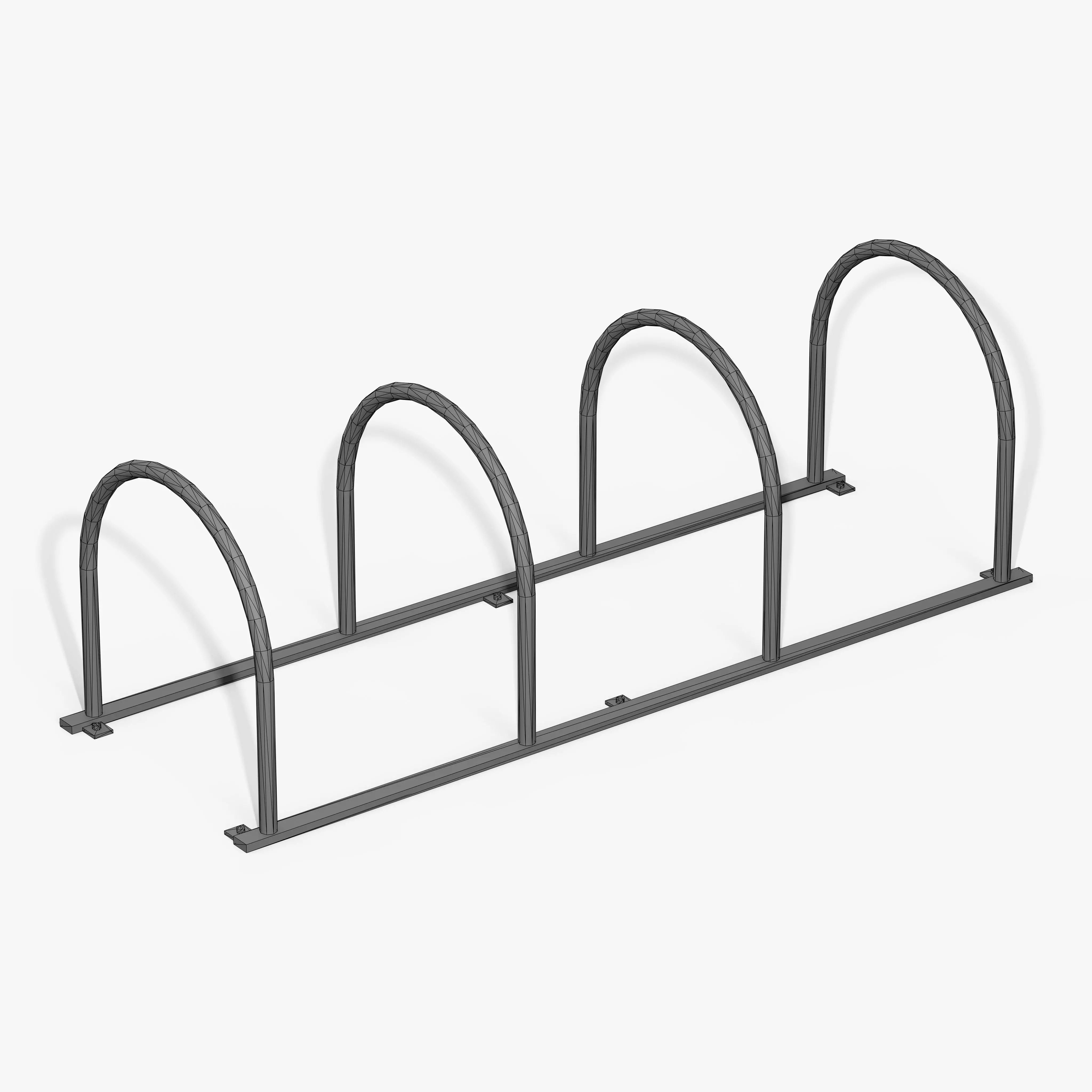 Bicycle Stand Type B Low-poly 3D model_9