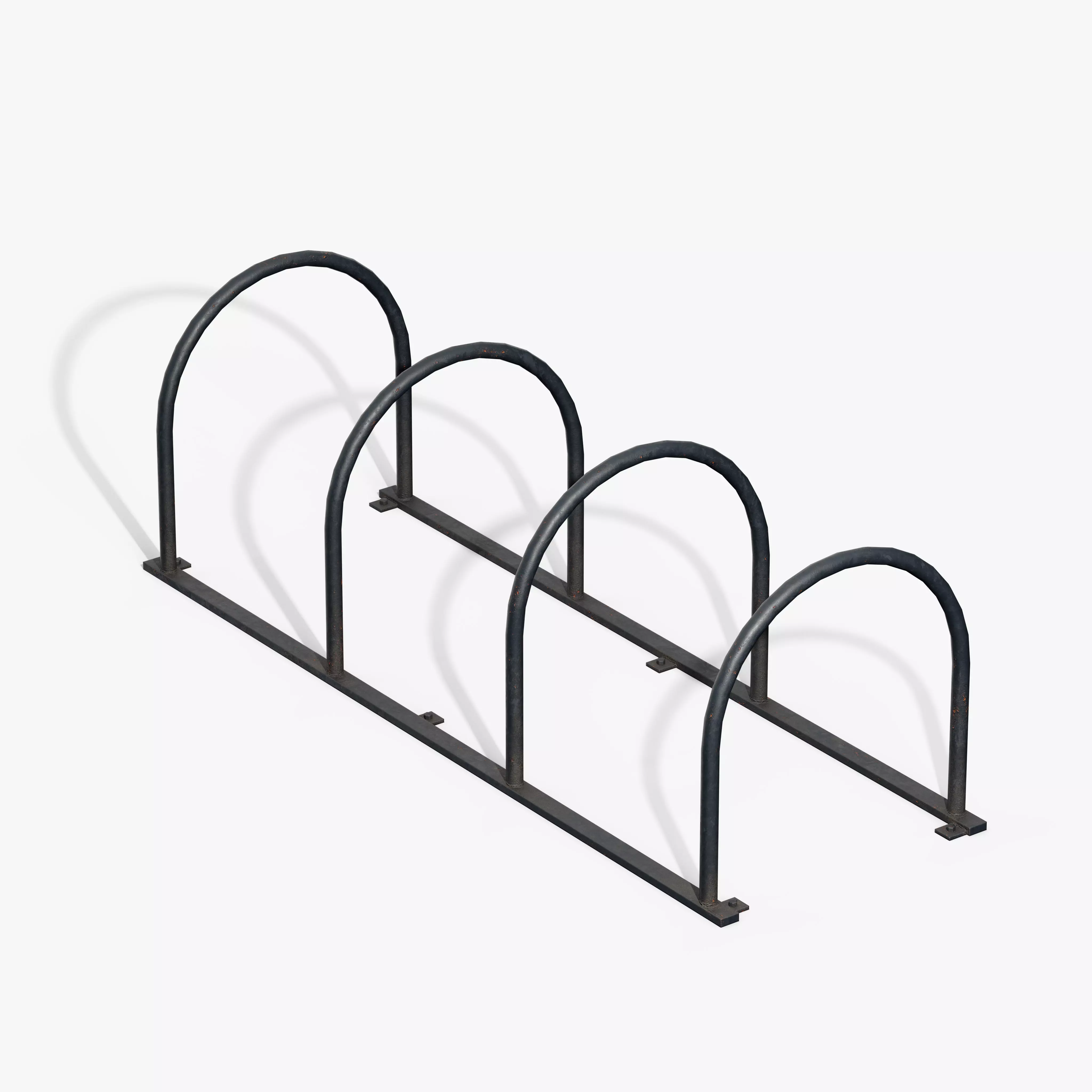 Bicycle Stand Type B Low-poly 3D model_7