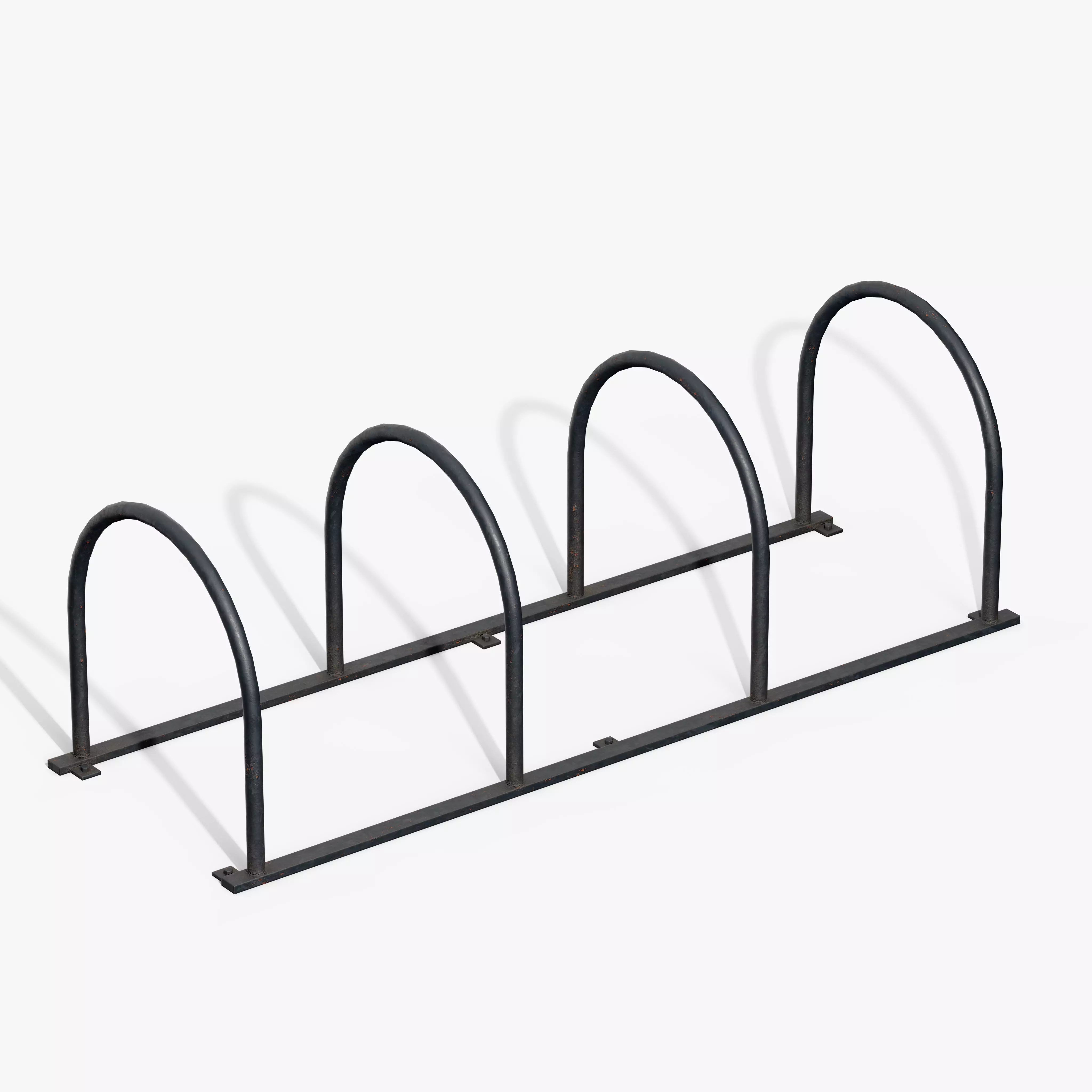 Bicycle Stand Type B Low-poly 3D model_5