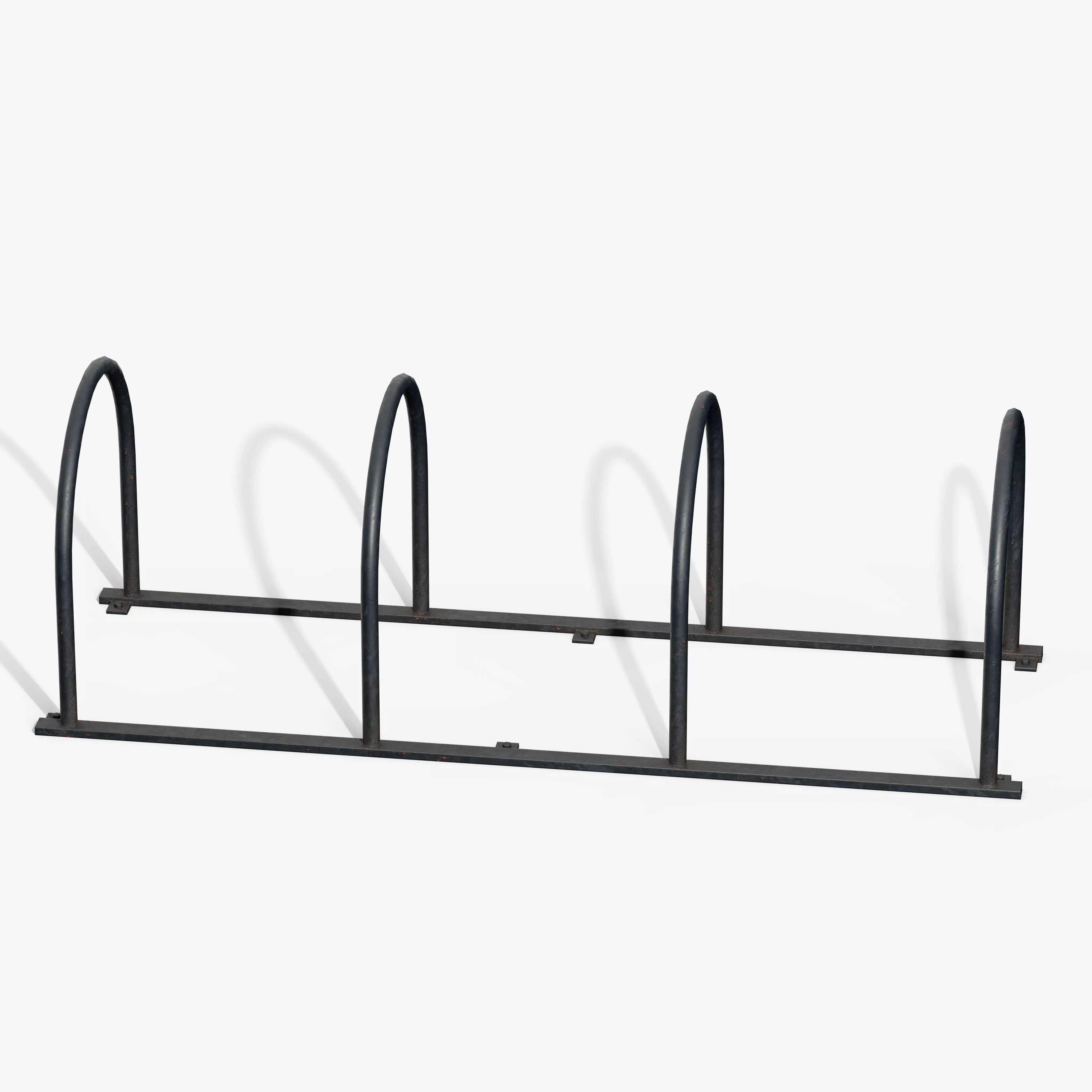 Bicycle Stand Type B Low-poly 3D model_4