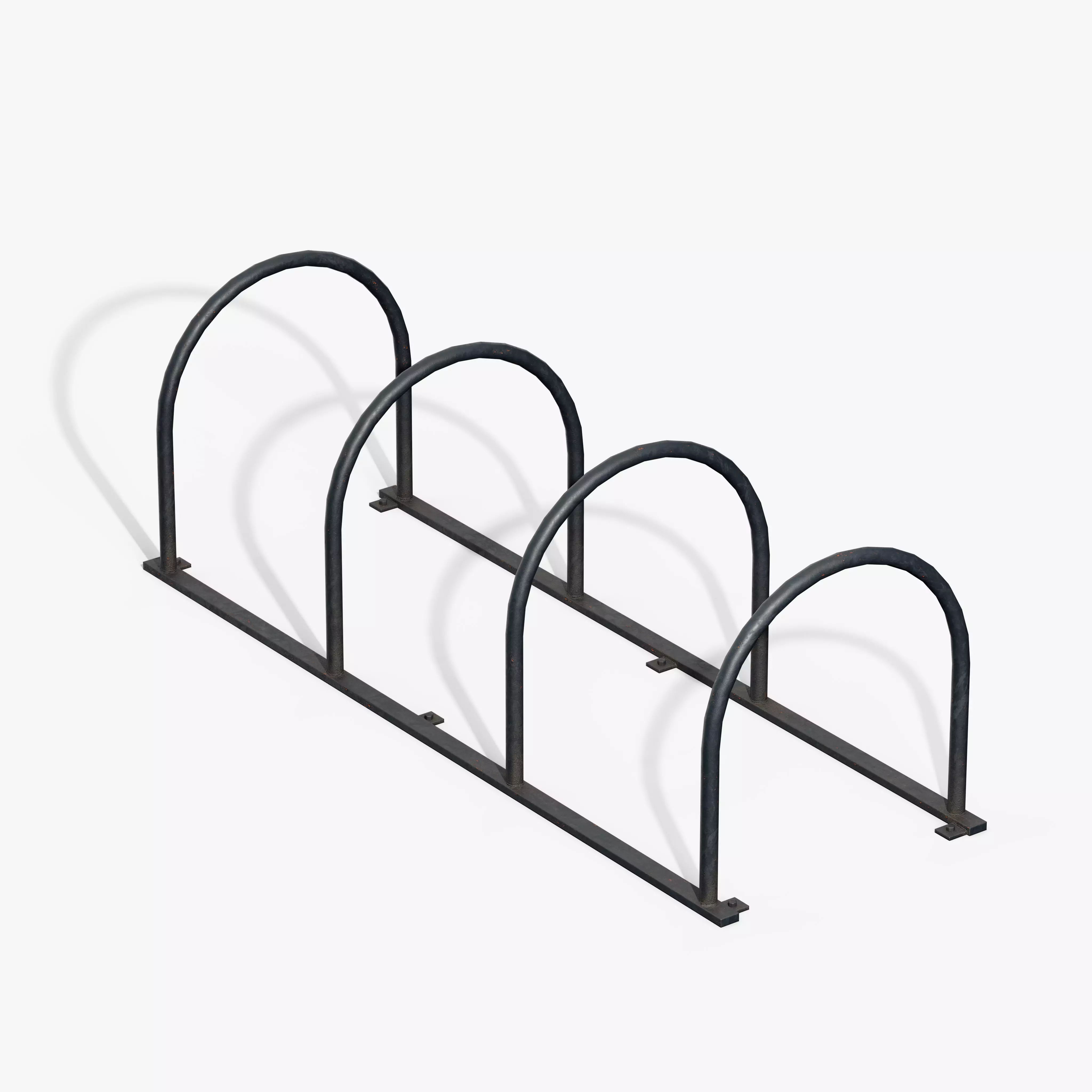 Bicycle Stand Type B Low-poly 3D model_3