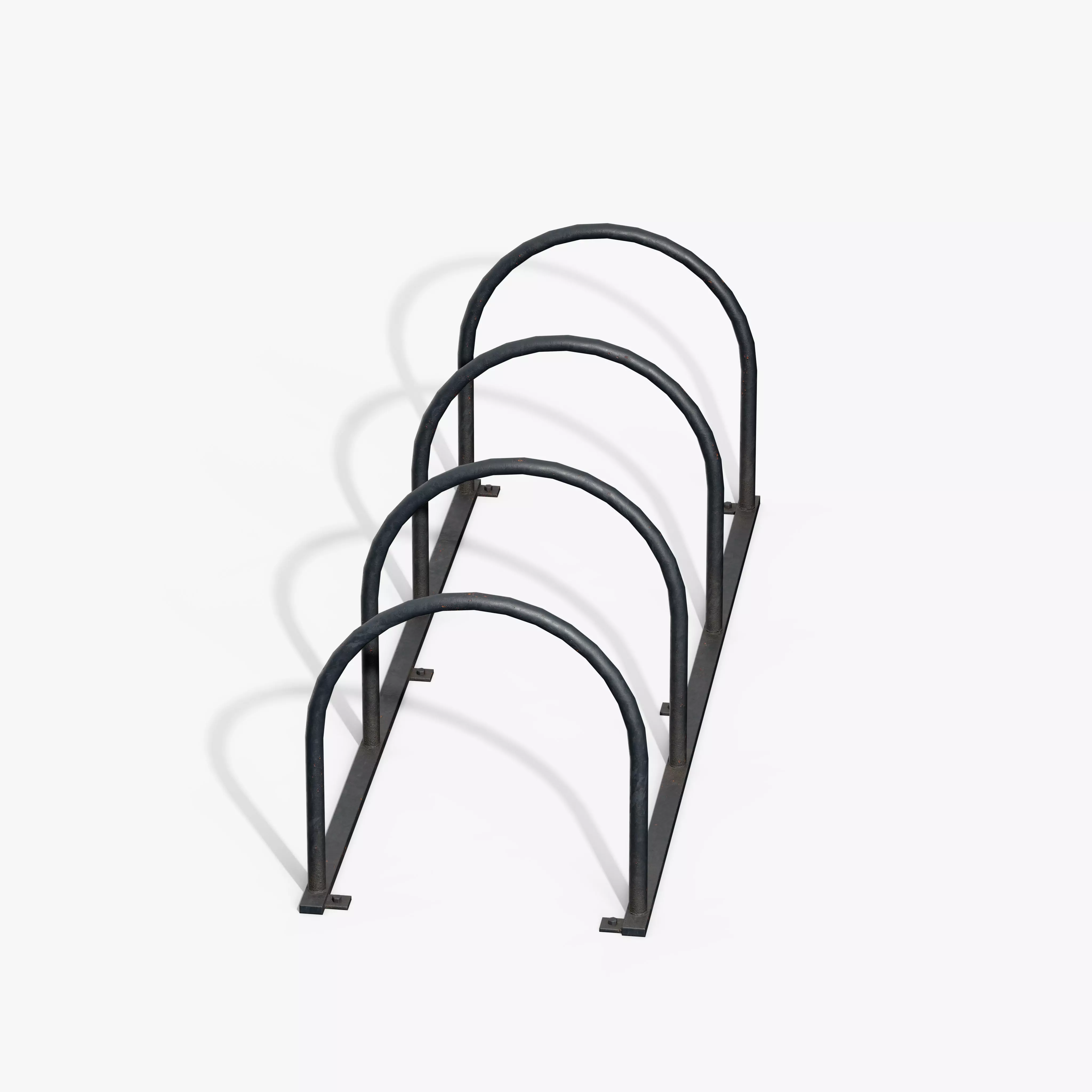 Bicycle Stand Type B Low-poly 3D model_2