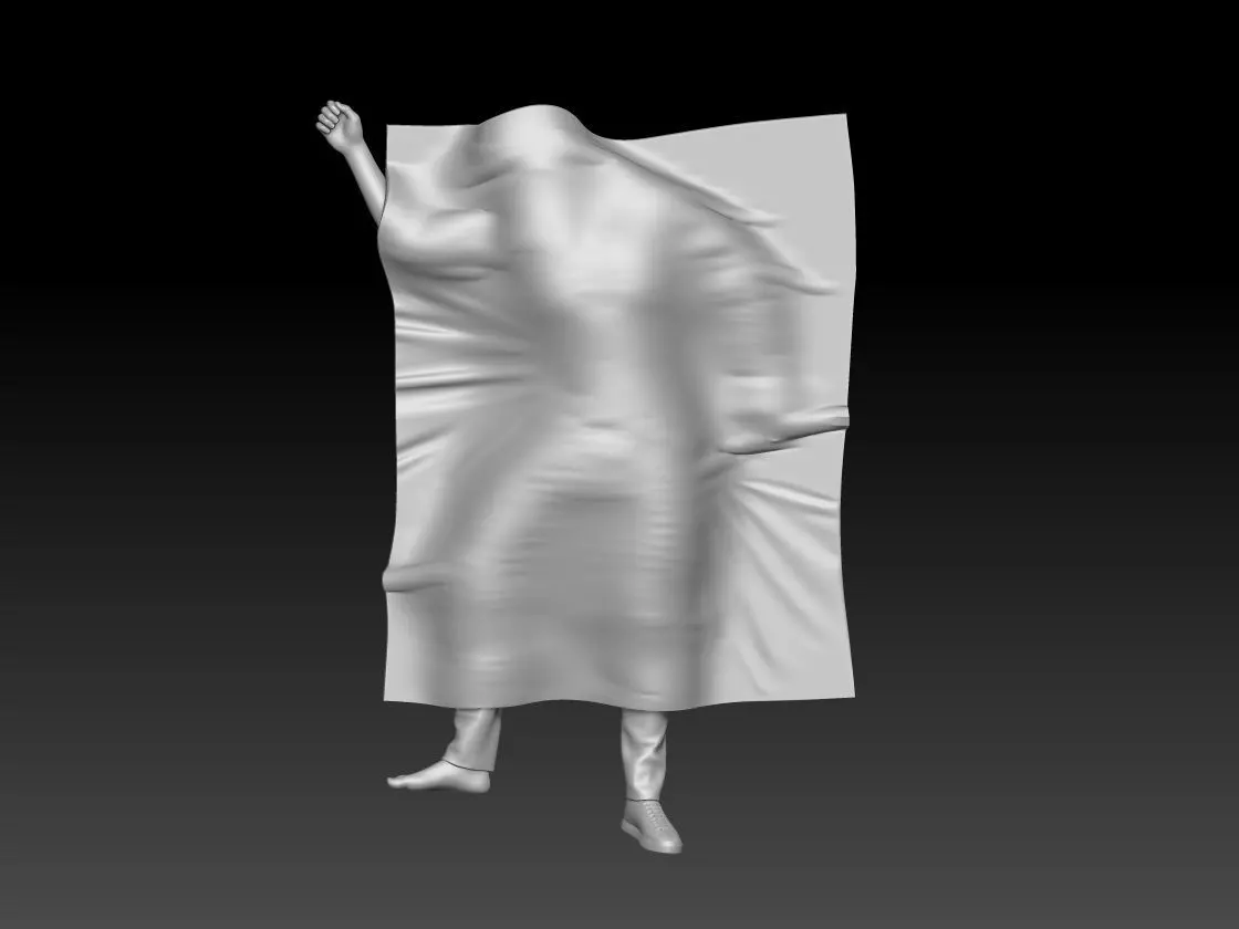 Crime Scene Bloody man 4 3D print model_3