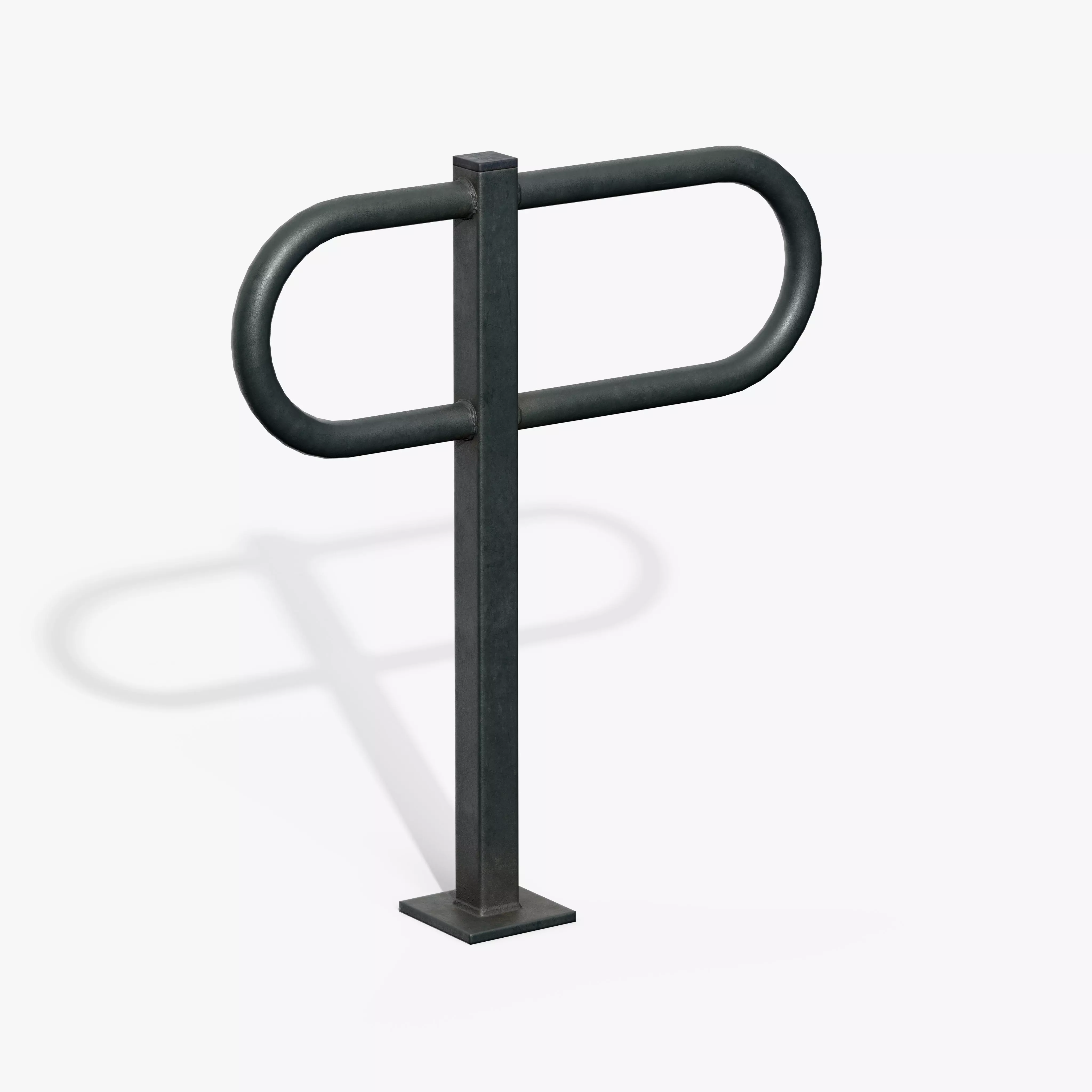 Bicycle Stand Type C Low-poly 3D model_2