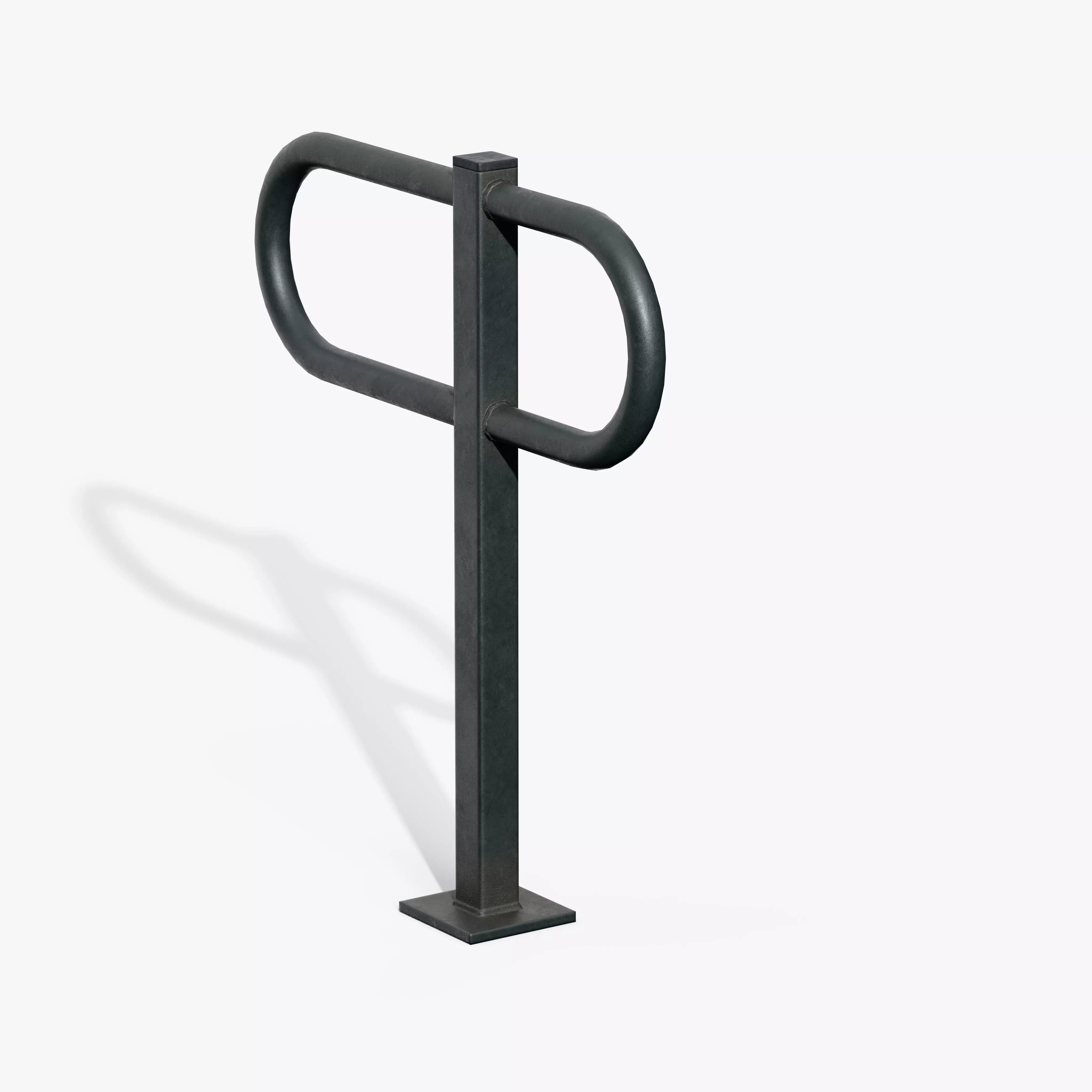 Bicycle Stand Type C Low-poly 3D model_4