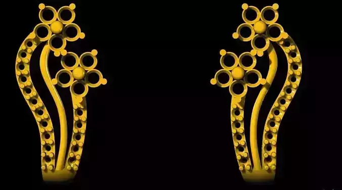 stud earrings 3dm file