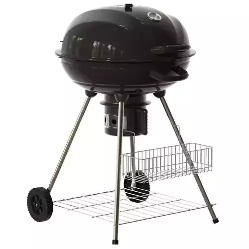 Charcoal BBQ Grill Marapi Metal Black 