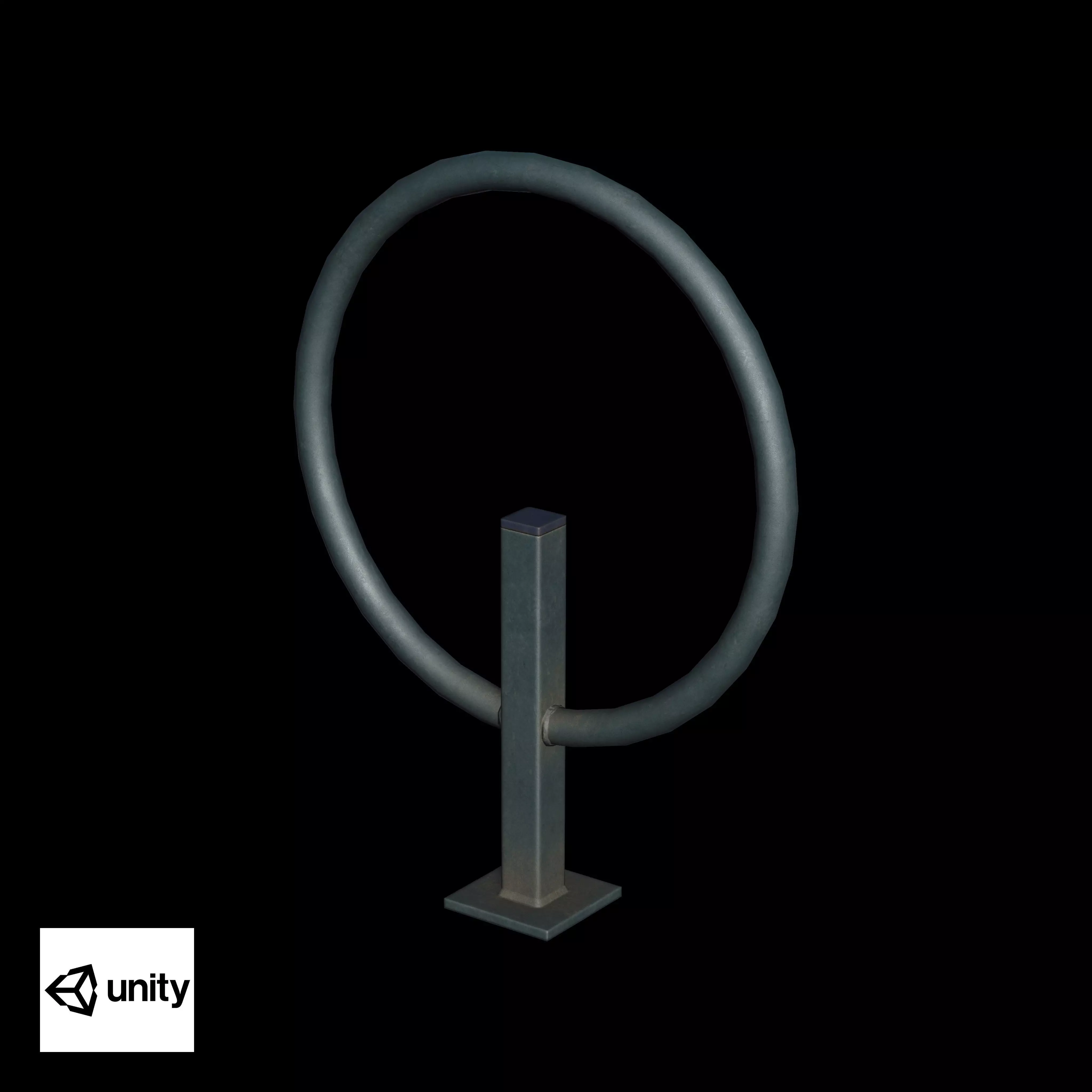 Bicycle Stand Type D Low-poly 3D model_11