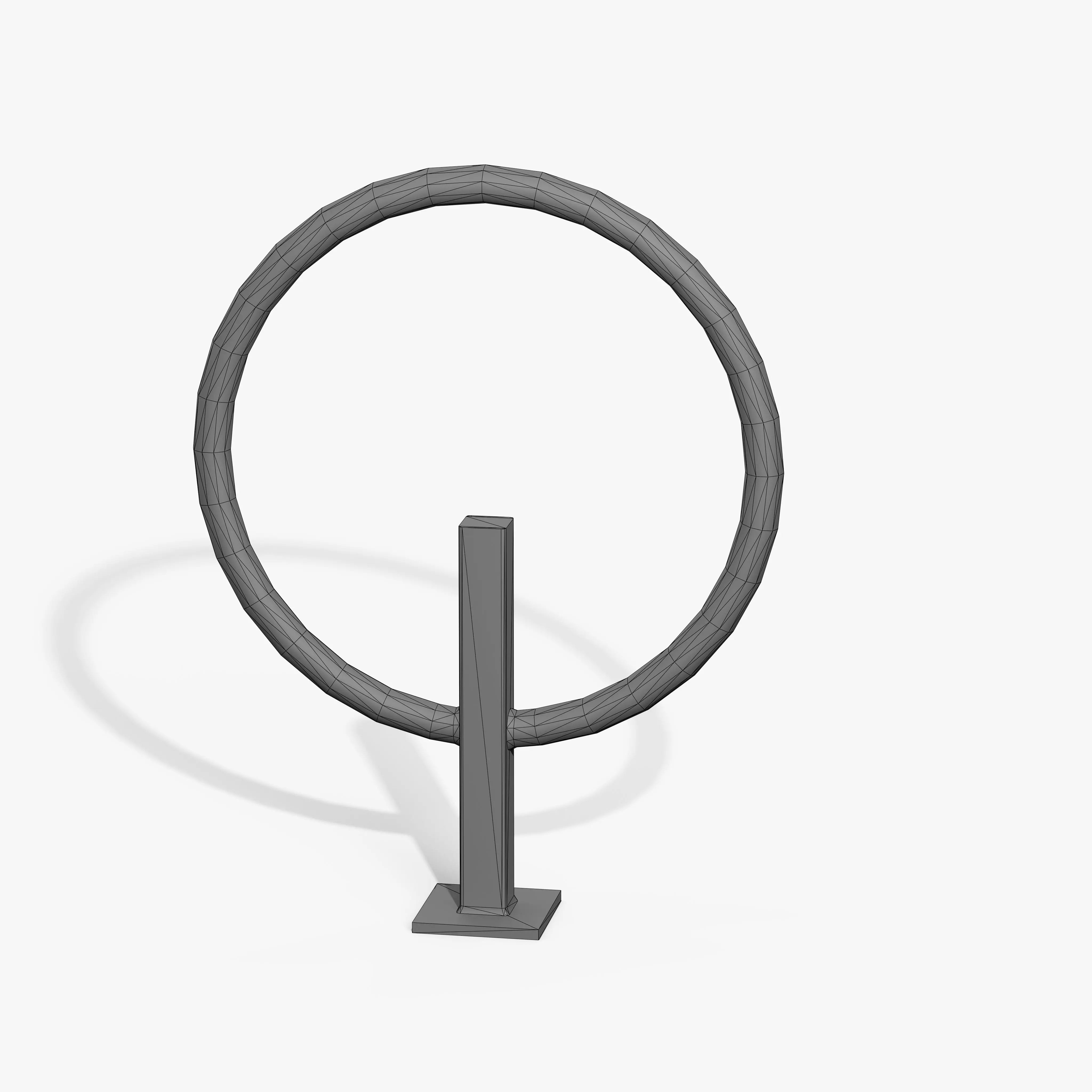 Bicycle Stand Type D Low-poly 3D model_9