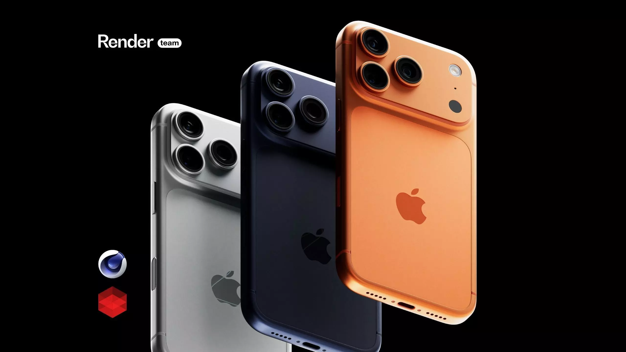 Apple iPhone 17 Pro 2025 - 3 Colors 3D model