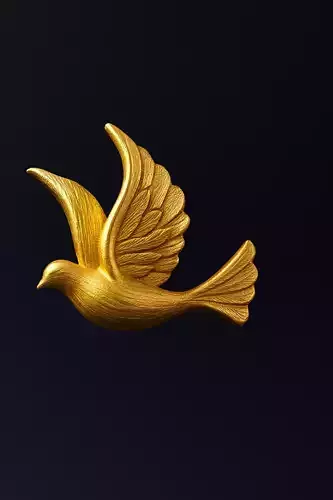  White Dove 3D Model  Symbol of Peace