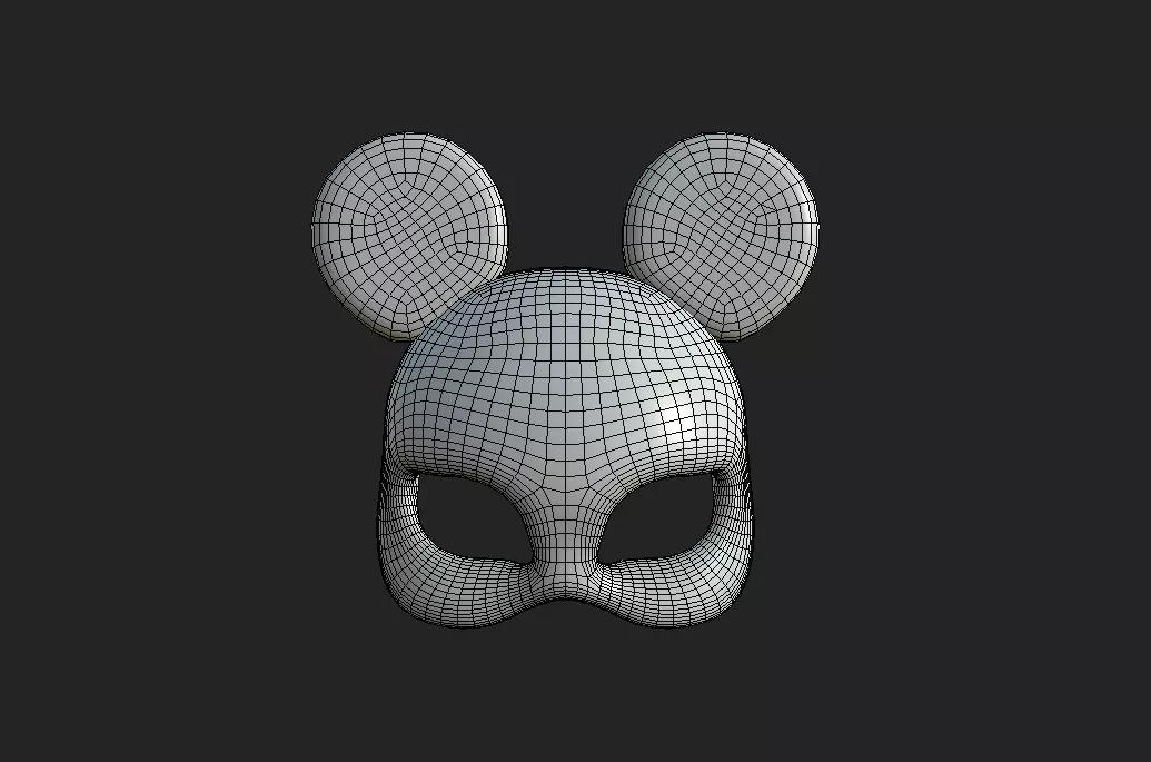 Stylized Wooden Animal Masks Pac 3D Model Collection_14