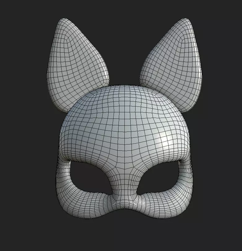 Stylized Wooden Animal Masks Pac 3D Model Collection_15