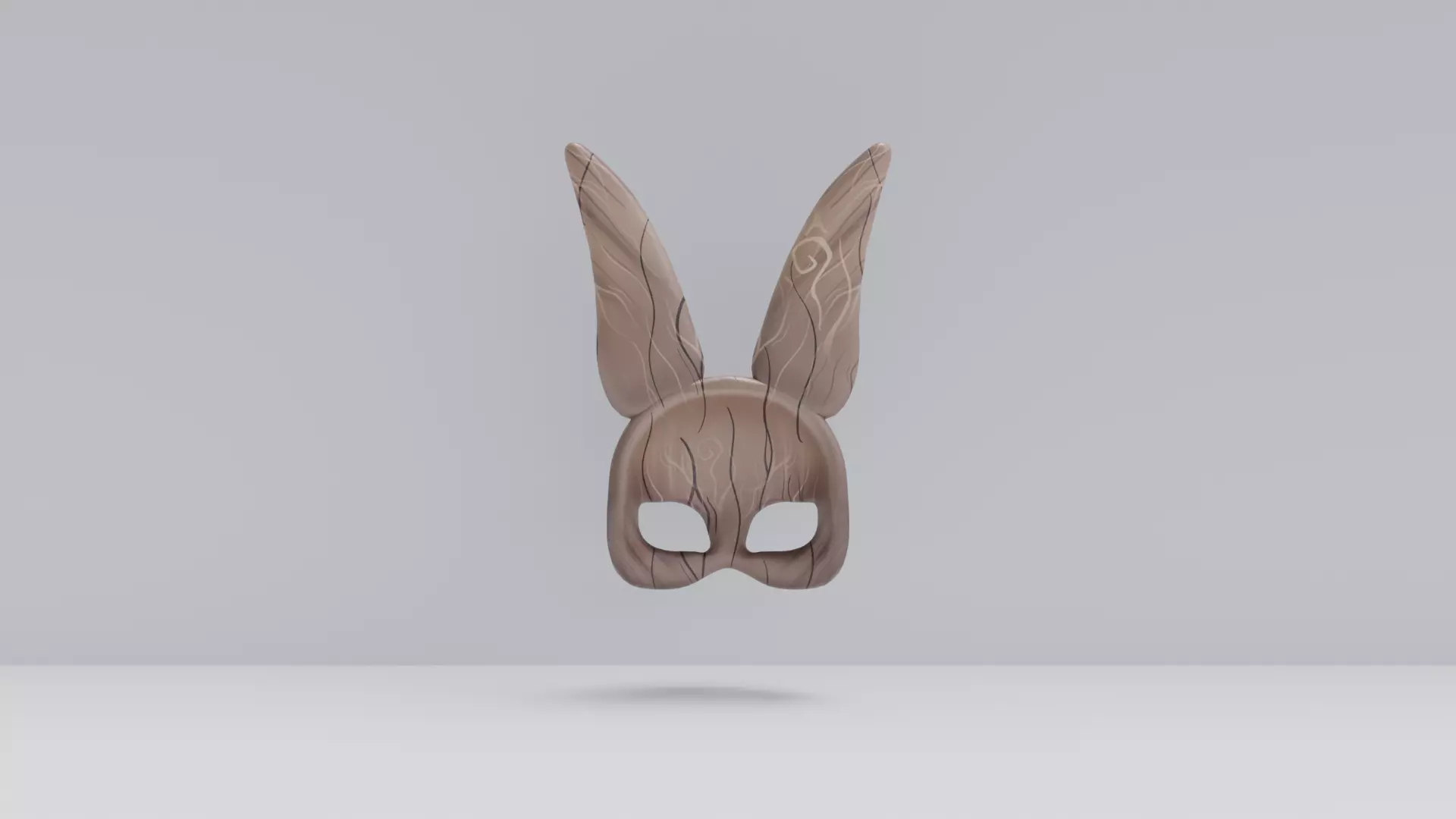 Stylized Wooden Animal Masks Pac 3D Model Collection_11