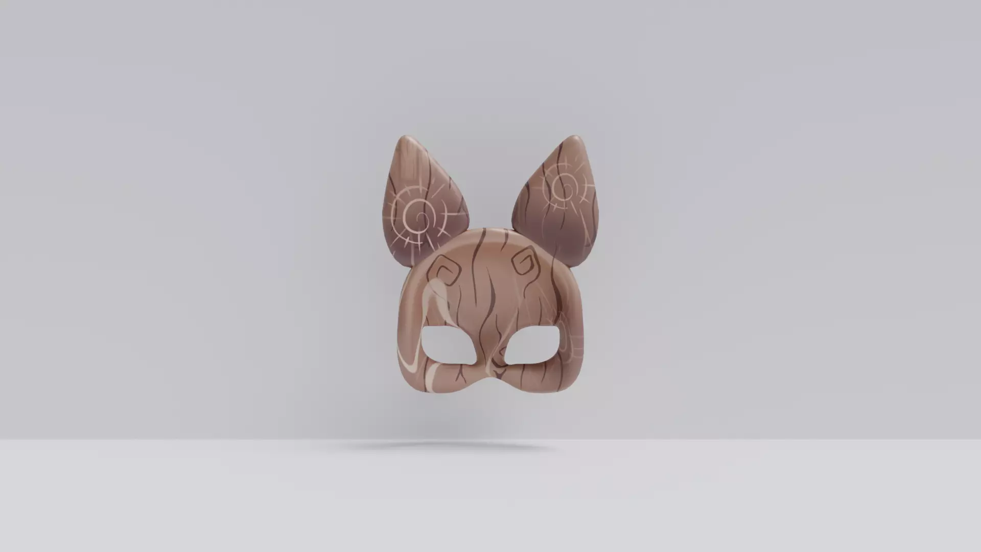 Stylized Wooden Animal Masks Pac 3D Model Collection_10