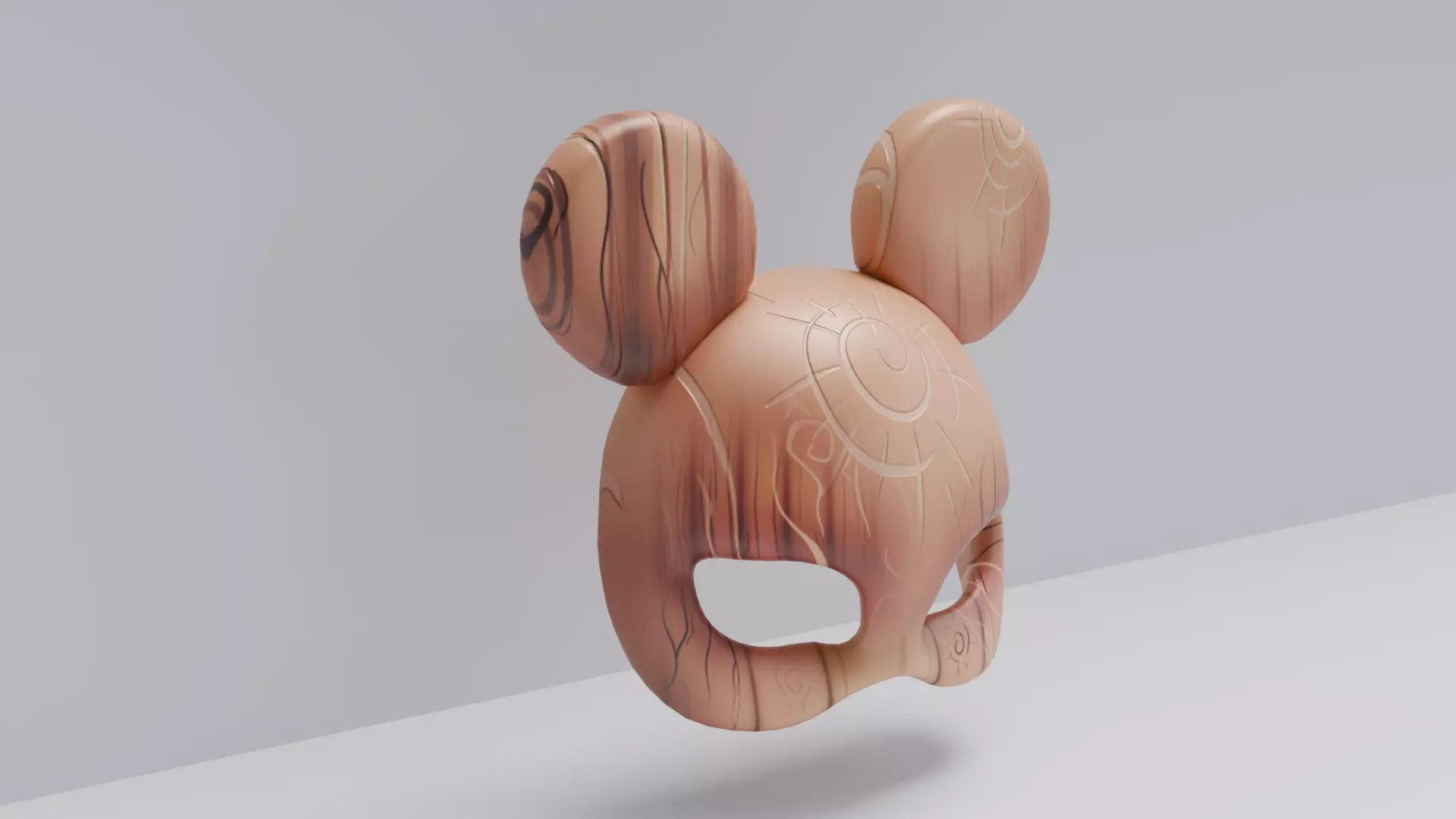 Stylized Wooden Animal Masks Pac 3D Model Collection_9