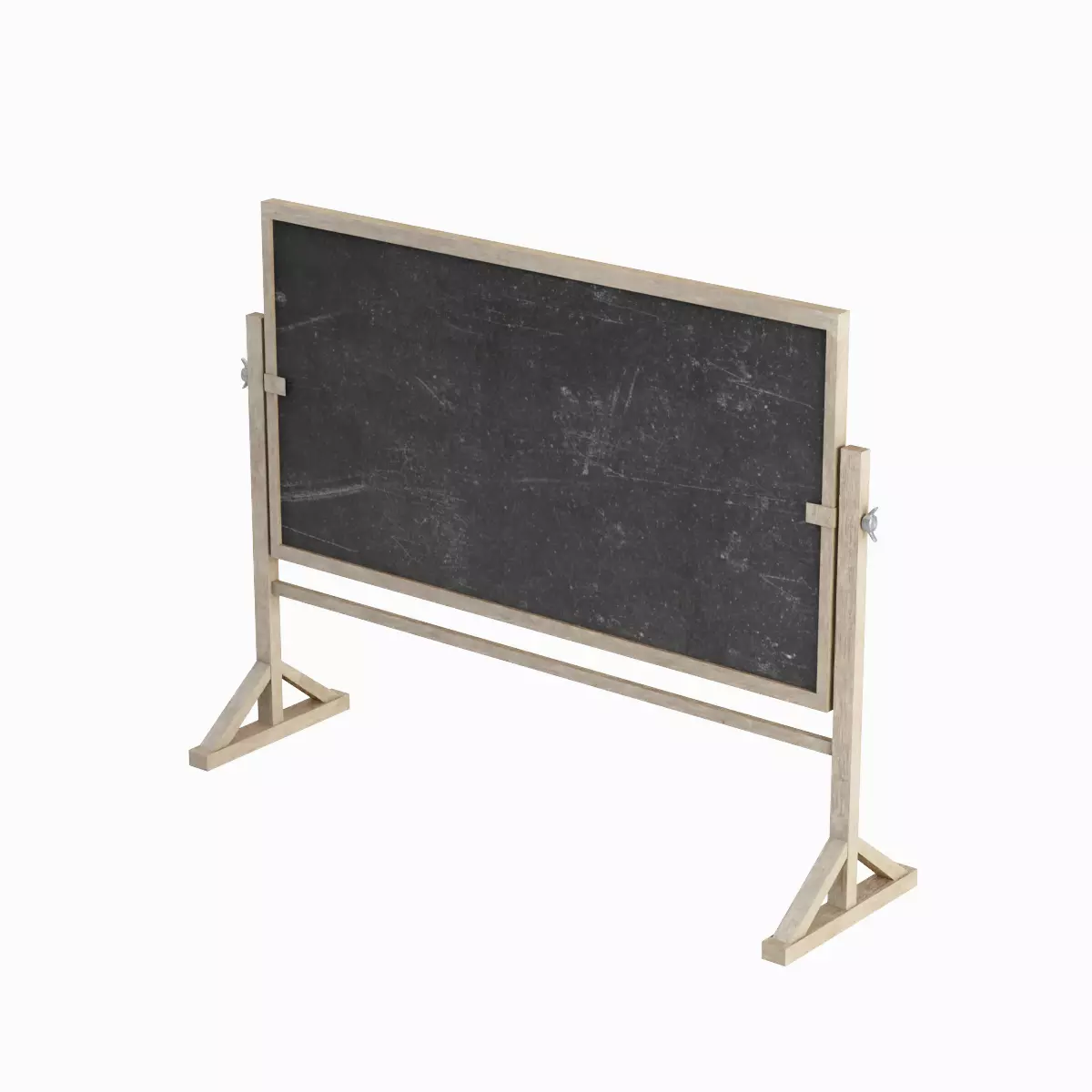 Chalkboard Set Low-poly 3D model_10