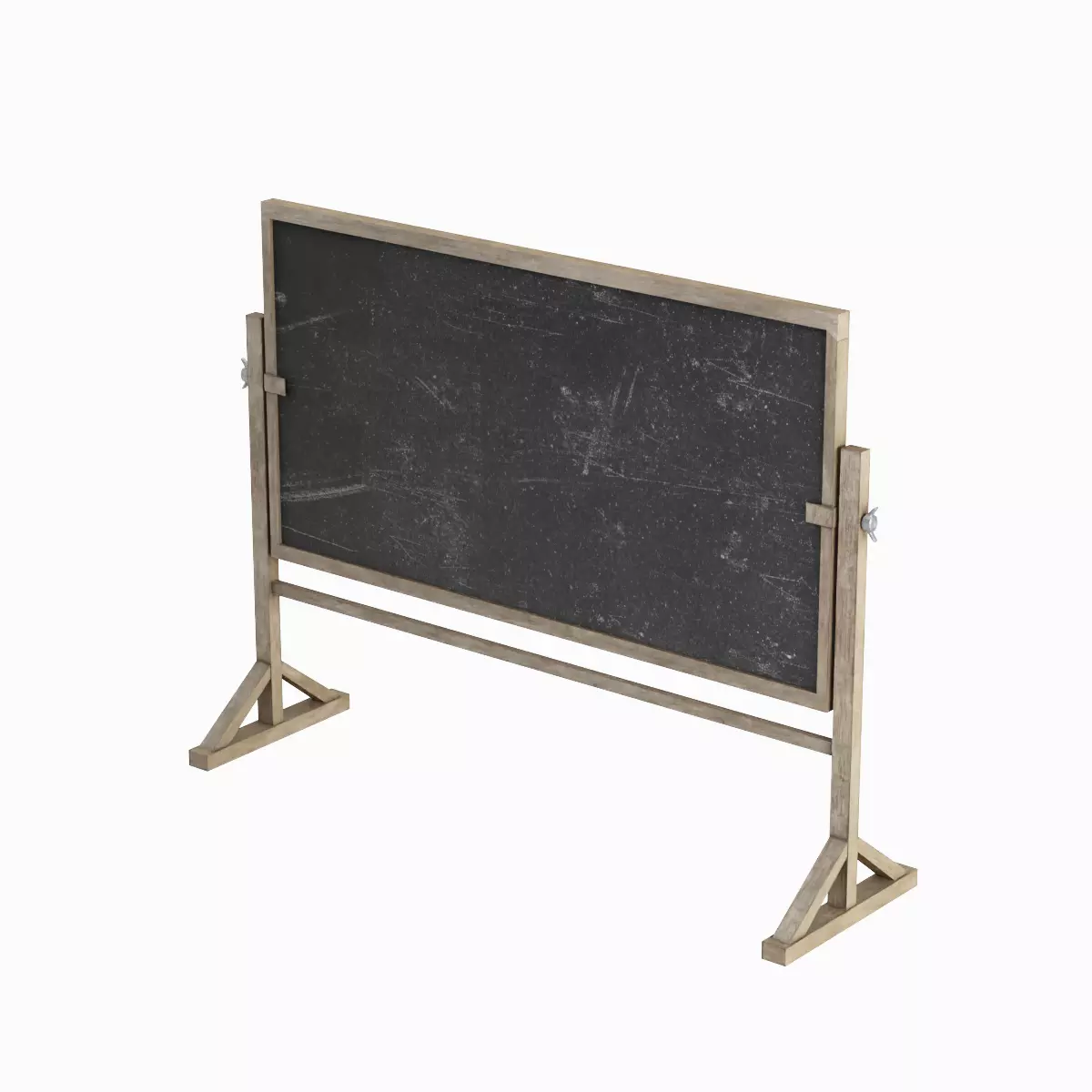 Chalkboard Set Low-poly 3D model_16