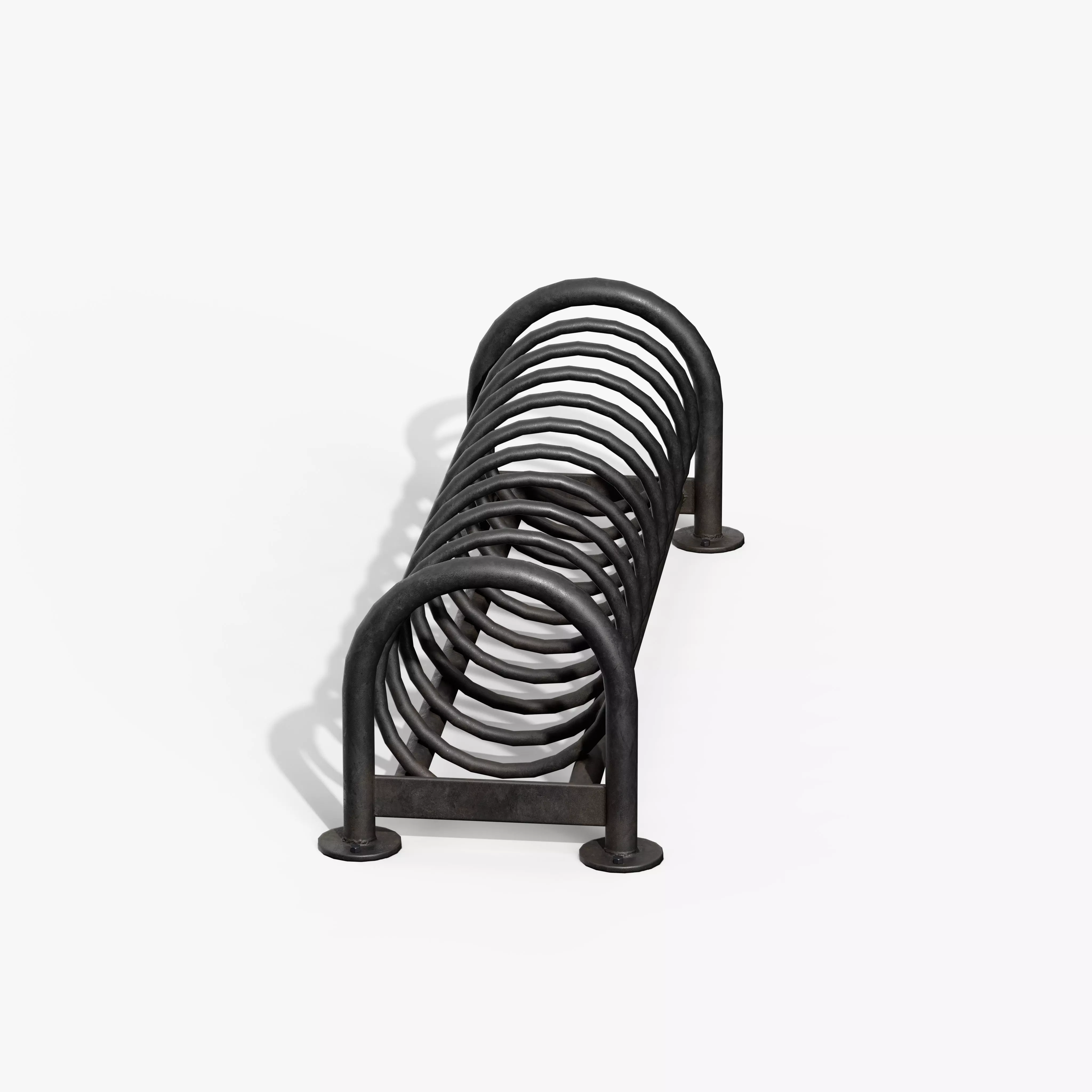 Bicycle Stand Type E Low-poly 3D model_2