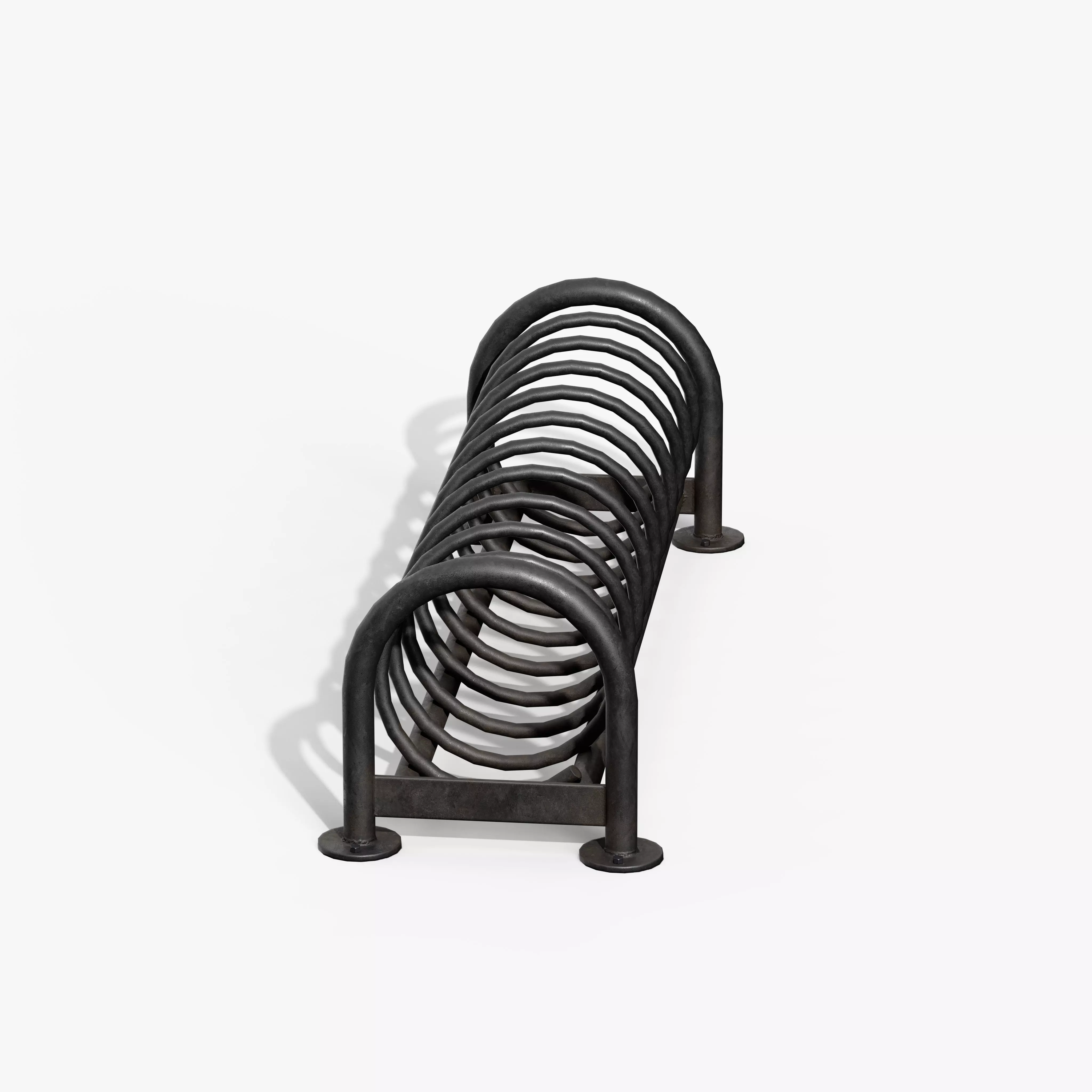 Bicycle Stand Type E Low-poly 3D model_6