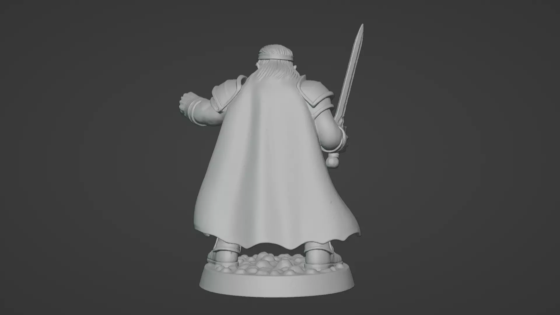 DND Hero Sword and Shield Captain Print Ready STL 3D print model_99
