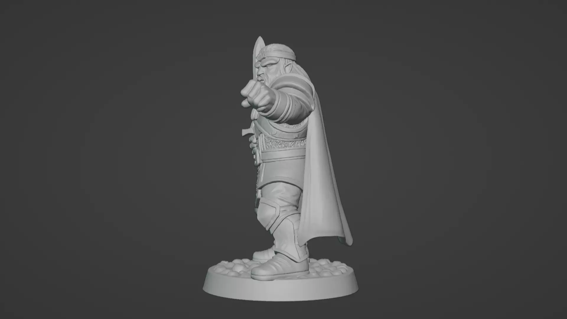 DND Hero Sword and Shield Captain Print Ready STL 3D print model_42