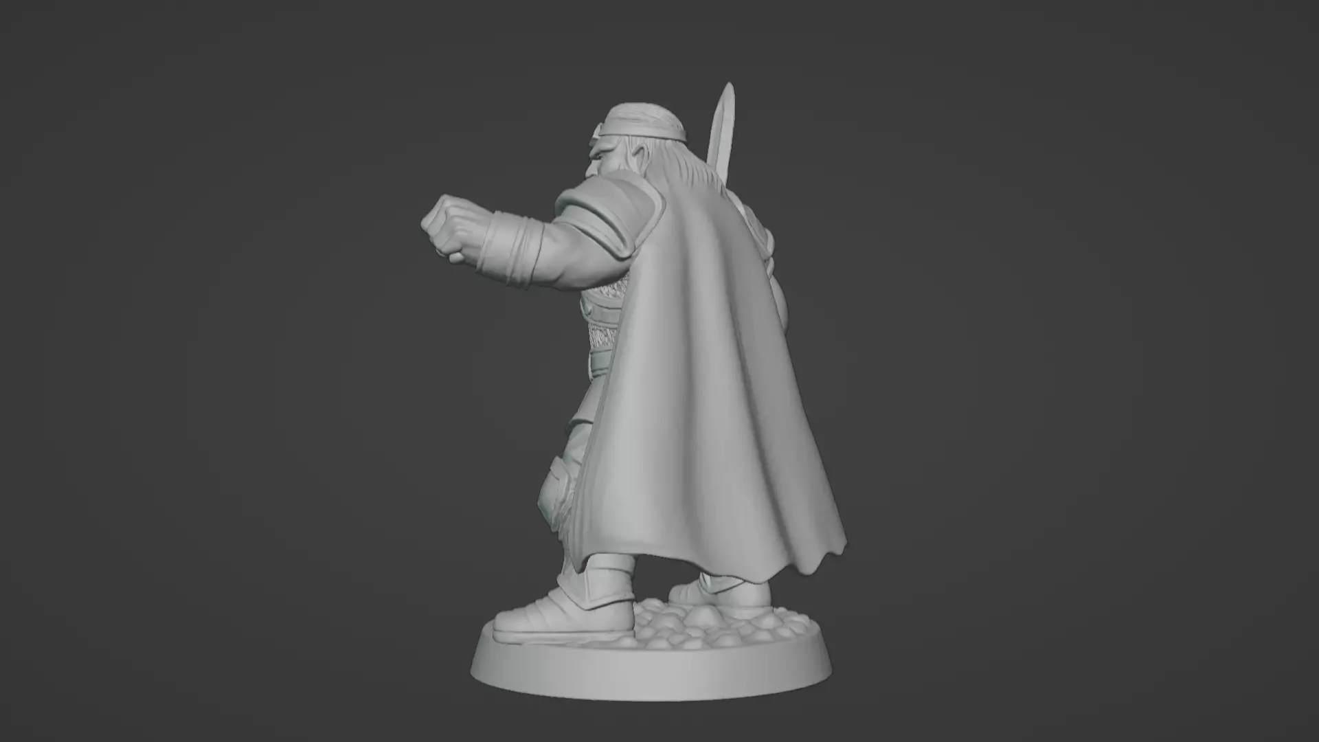 DND Hero Sword and Shield Captain Print Ready STL 3D print model_47