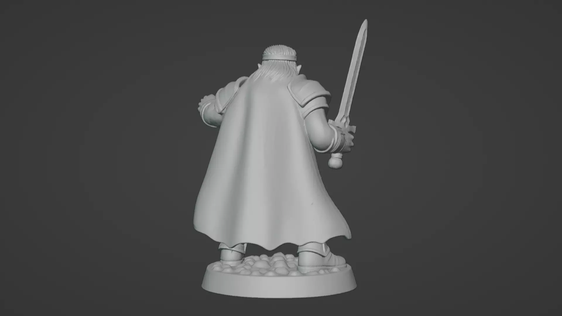 DND Hero Sword and Shield Captain Print Ready STL 3D print model_66