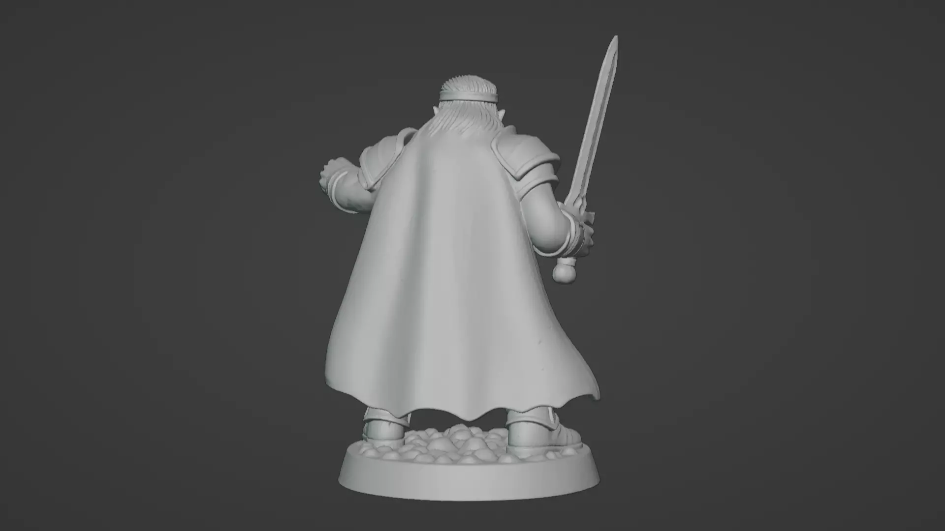 DND Hero Sword and Shield Captain Print Ready STL 3D print model_85