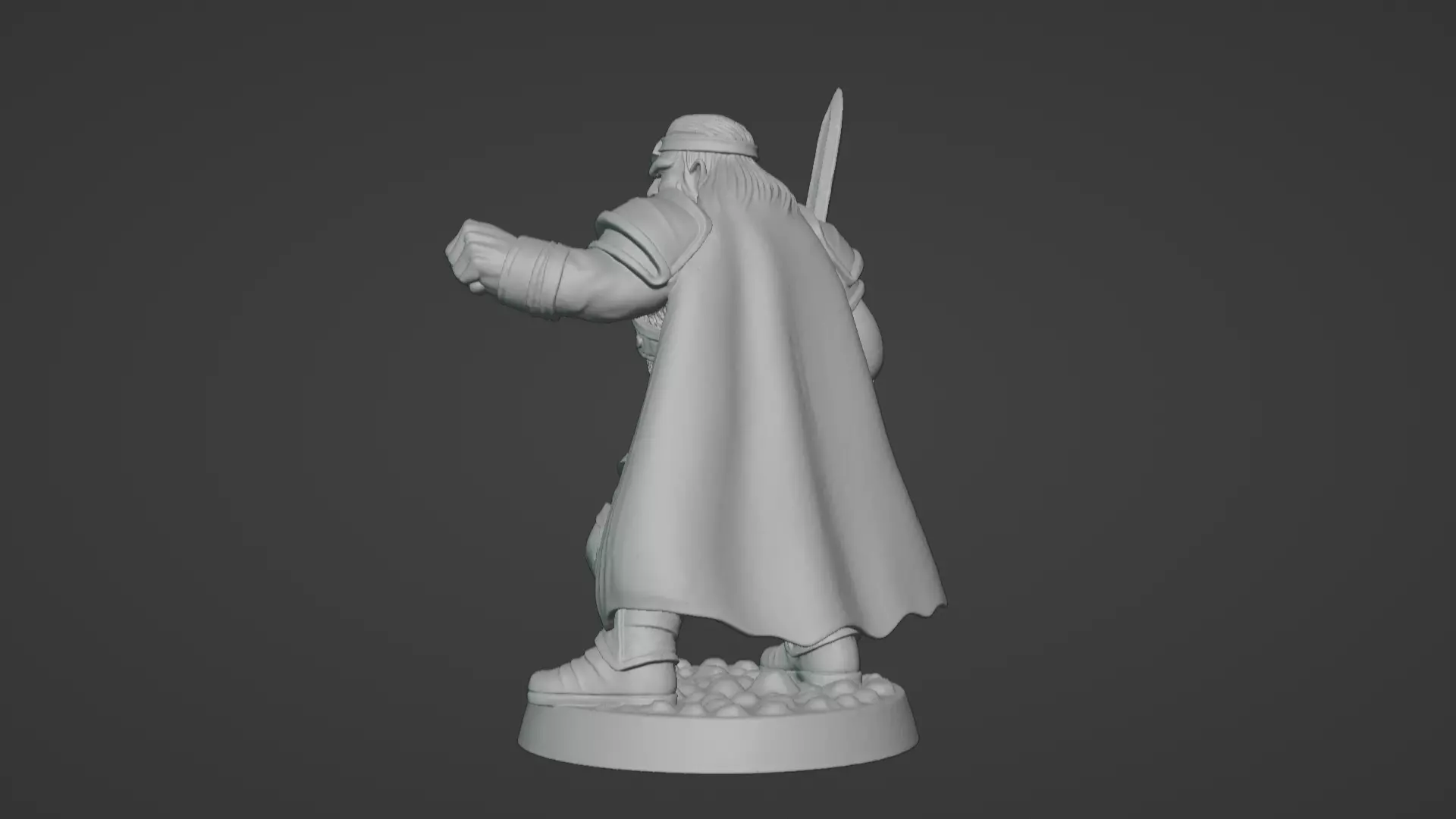DND Hero Sword and Shield Captain Print Ready STL 3D print model_94
