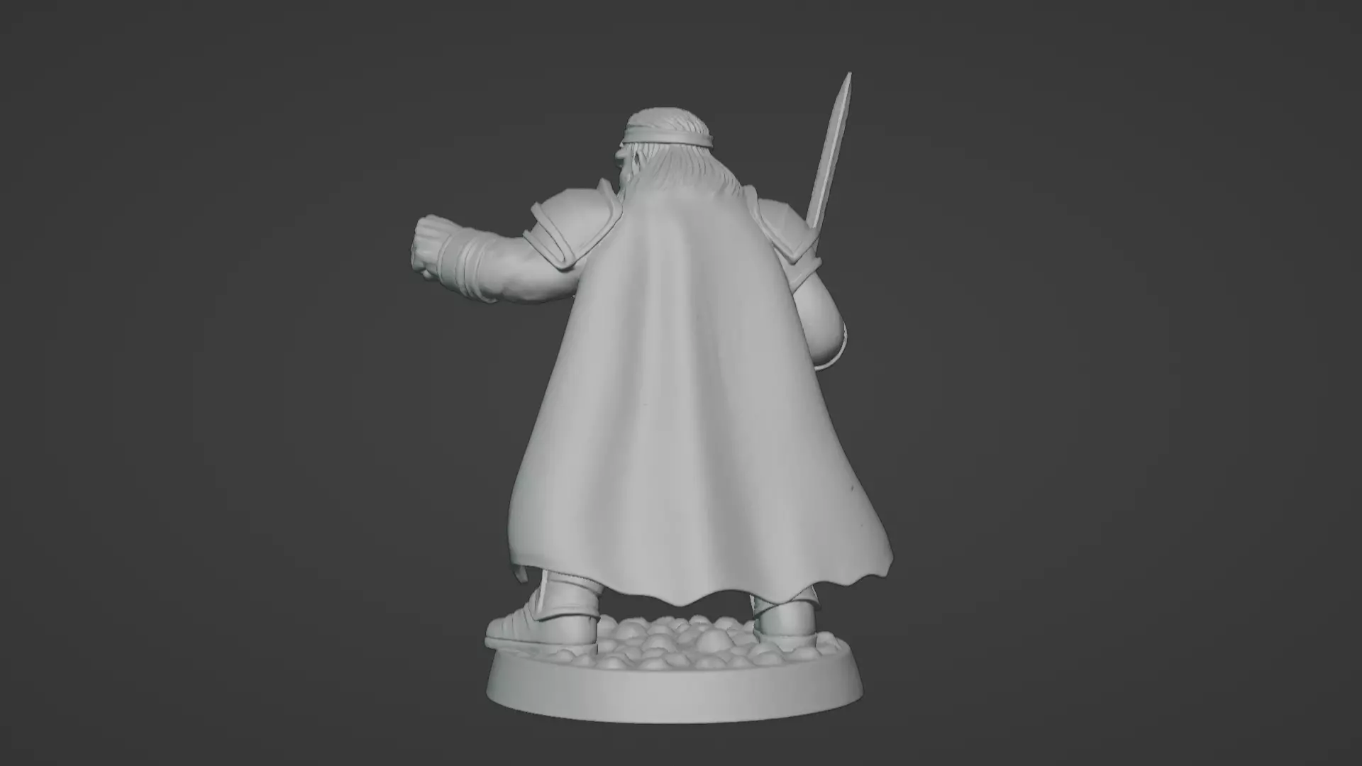 DND Hero Sword and Shield Captain Print Ready STL 3D print model_58