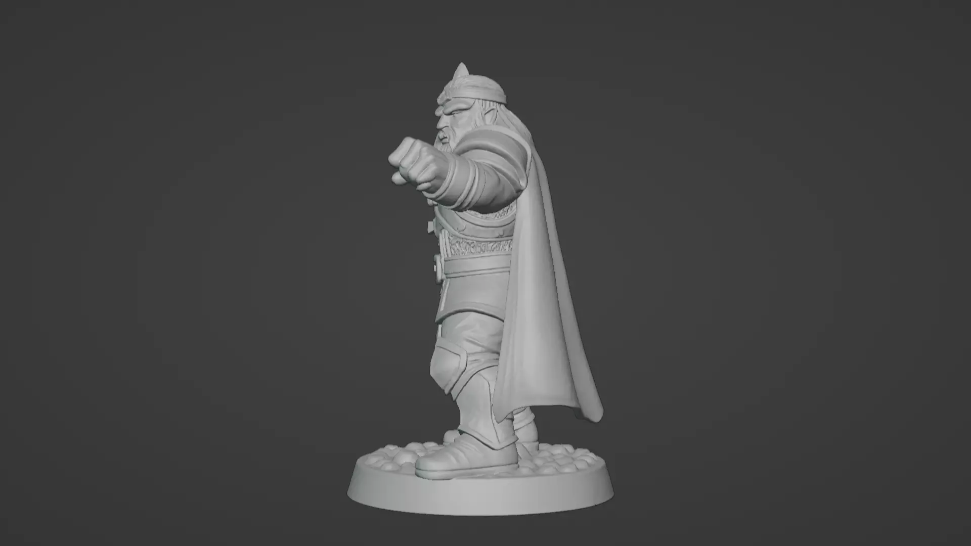 DND Hero Sword and Shield Captain Print Ready STL 3D print model_30
