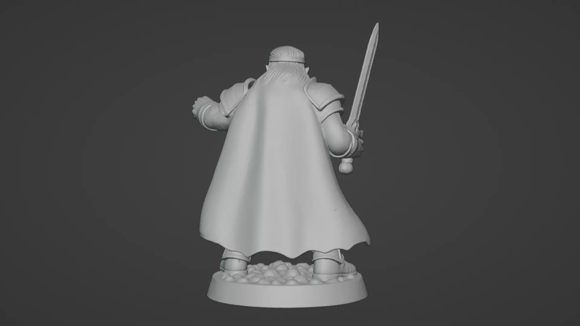 DND Hero Sword and Shield Captain Print Ready STL 3D print model_88