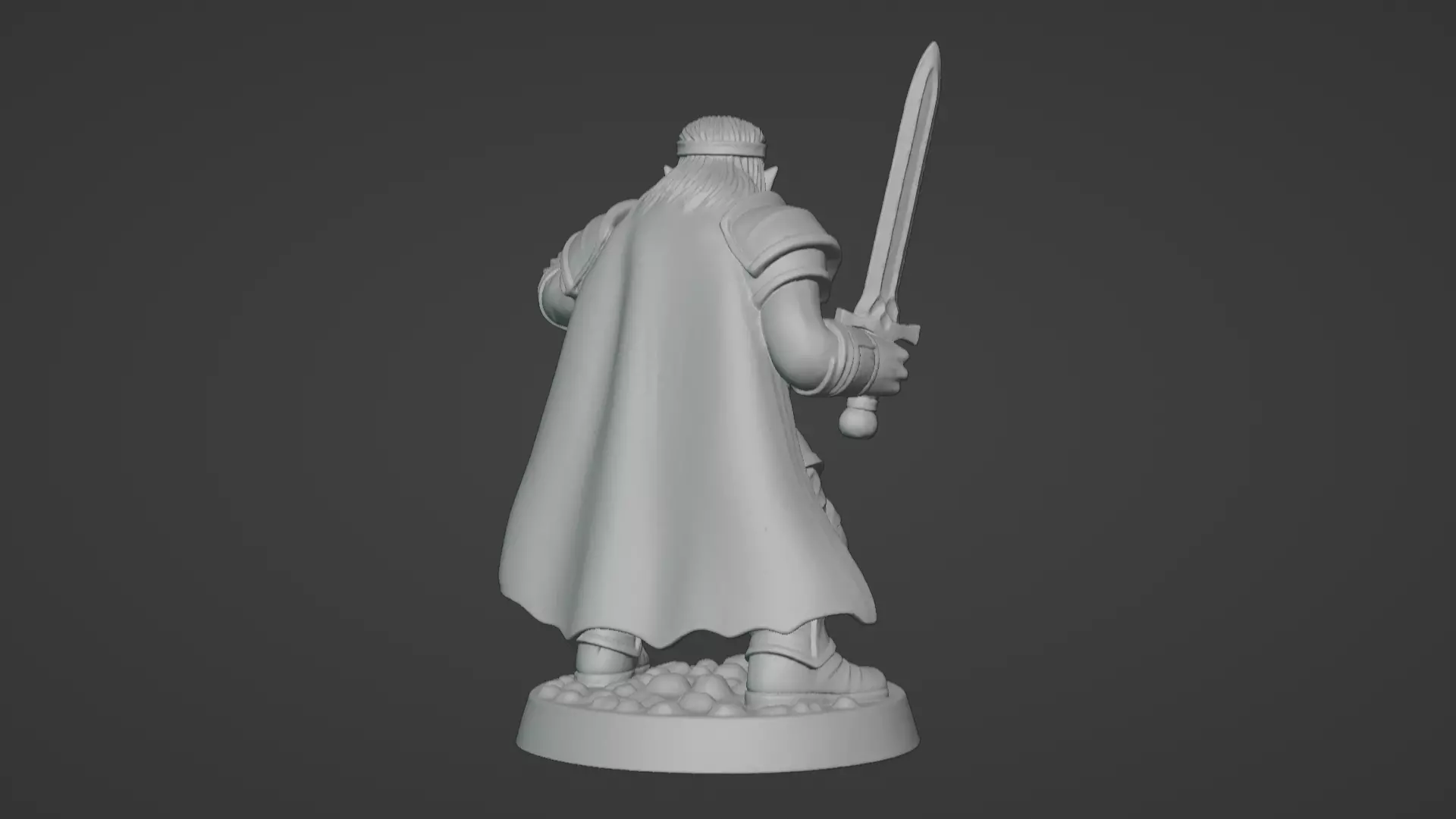 DND Hero Sword and Shield Captain Print Ready STL 3D print model_56